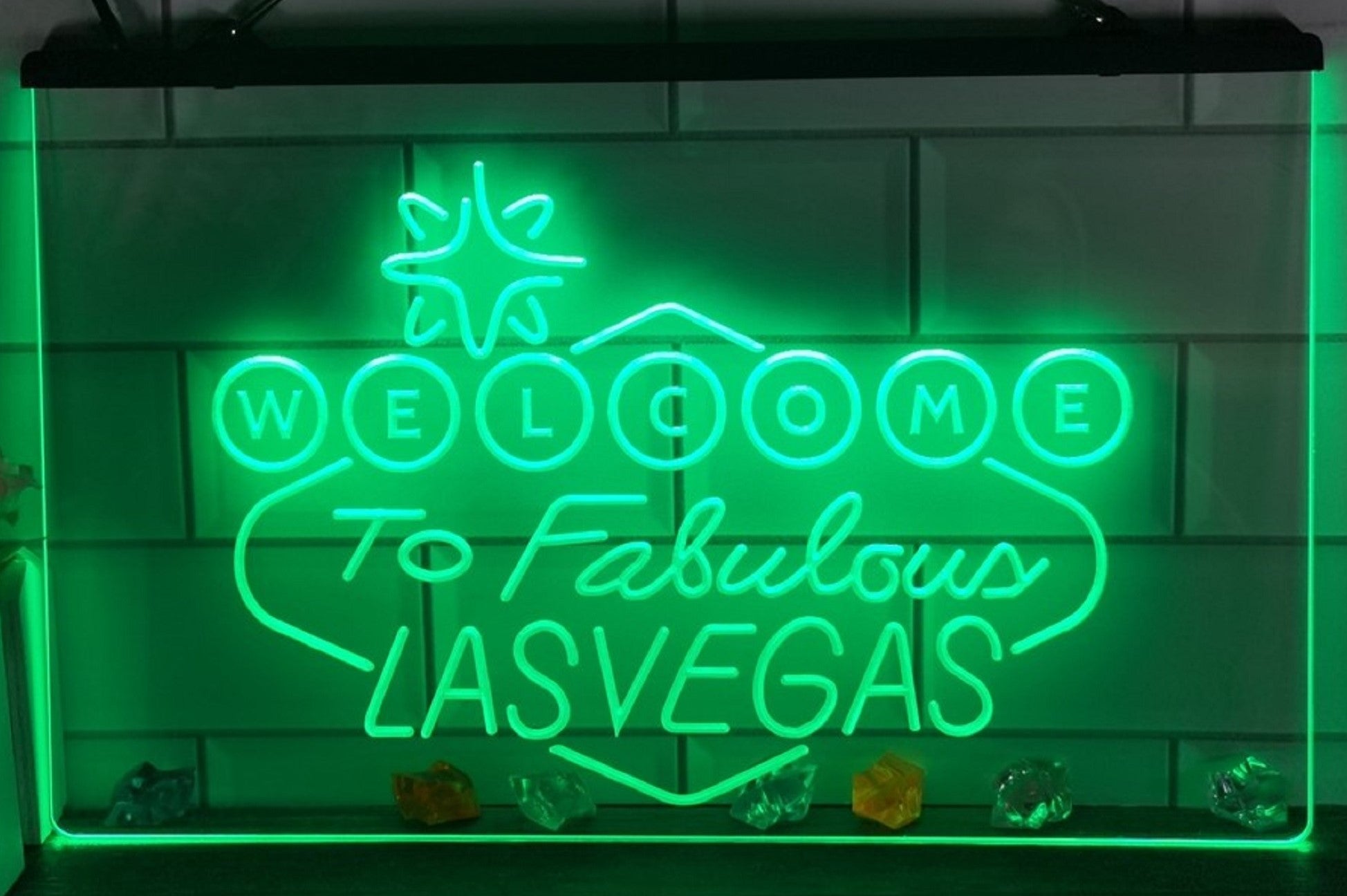 Welcome To Fabulous Las vegas Led Neon Sign Wall Hanging Or Desktop Decor