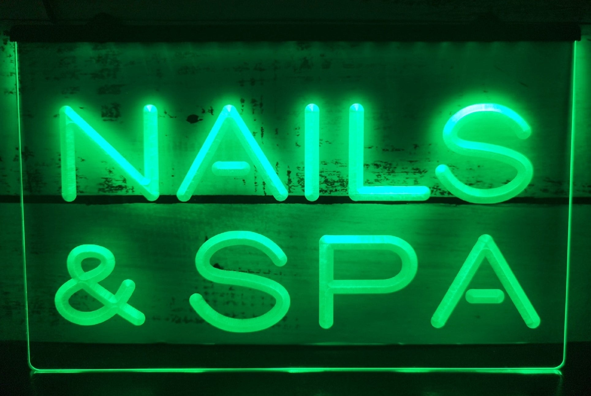 Nails & SPA Led Neon Sign Spa Beauty Salon Decor Wall Hanging OR Desktop