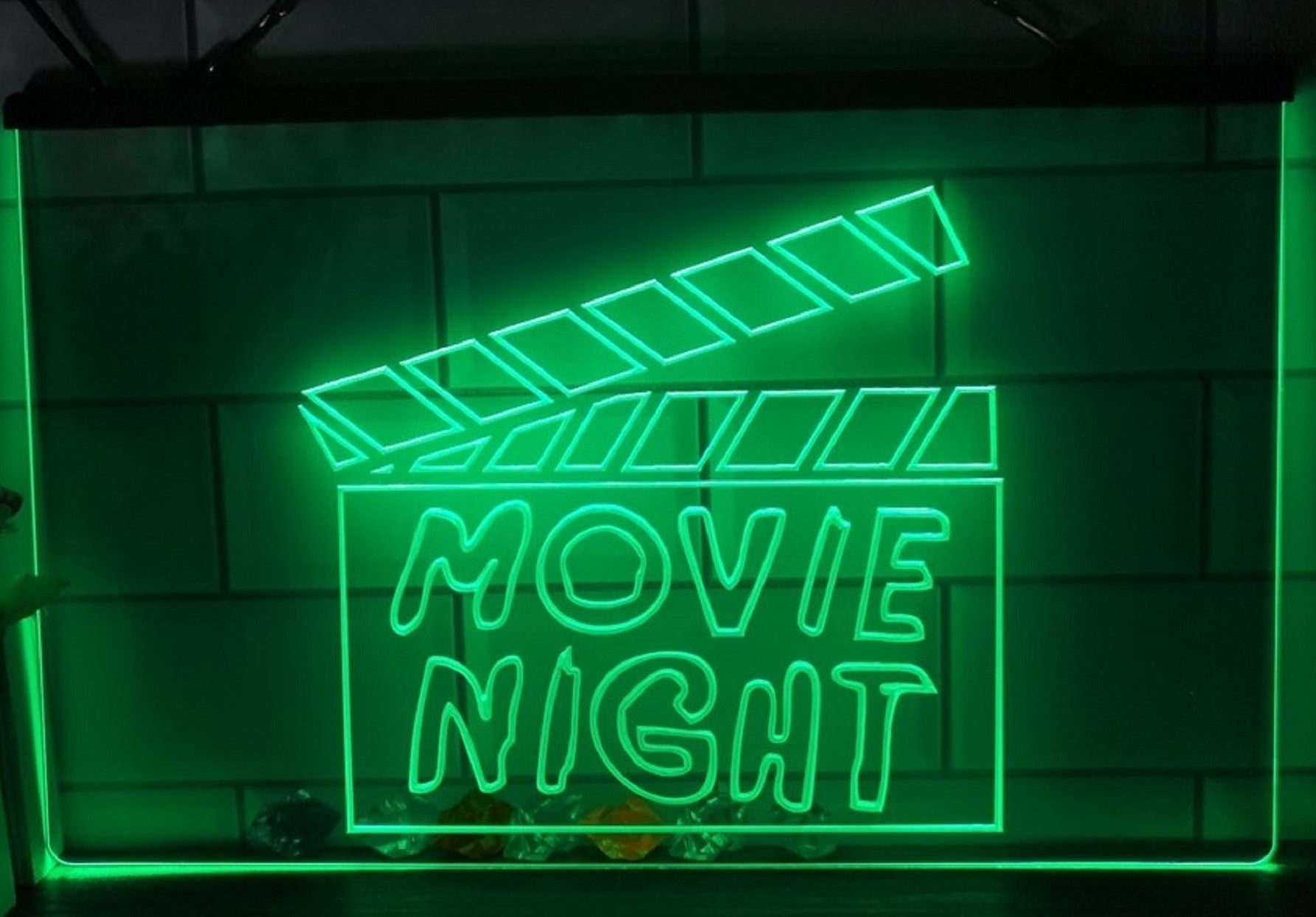Movie Night Led Neon Sign Studio Cinema Theatre Home Movie Room Decor