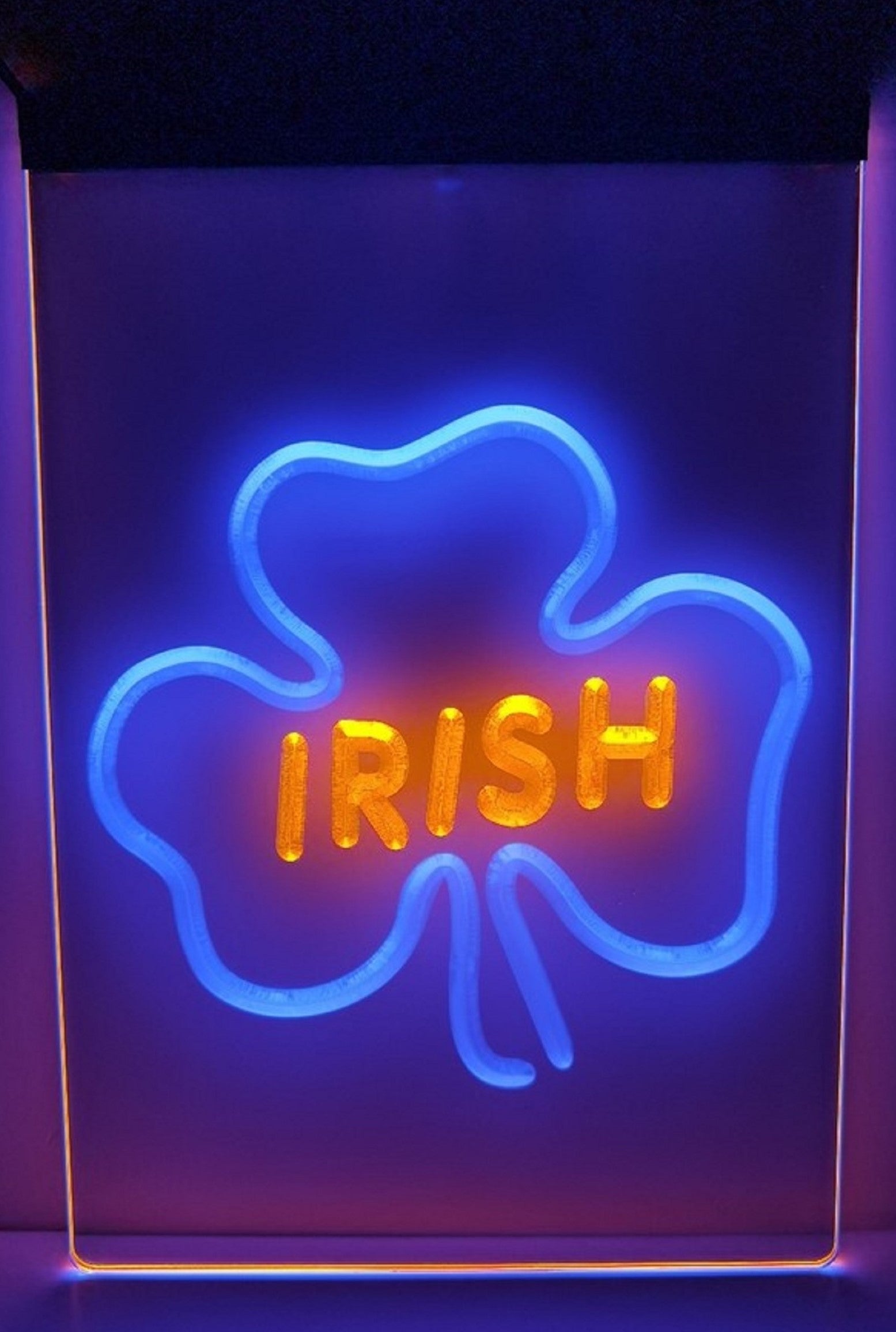Shamrock Ireland Led Neon Sign Dual Color Wall Hanging Or Desktop Decor