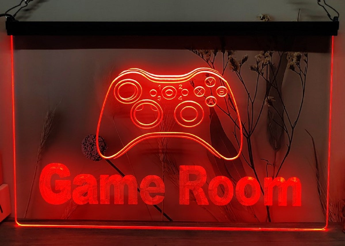 Game Room Controller Led Neon Sign Home Game Room Arcade Pinball Game Shop Decor