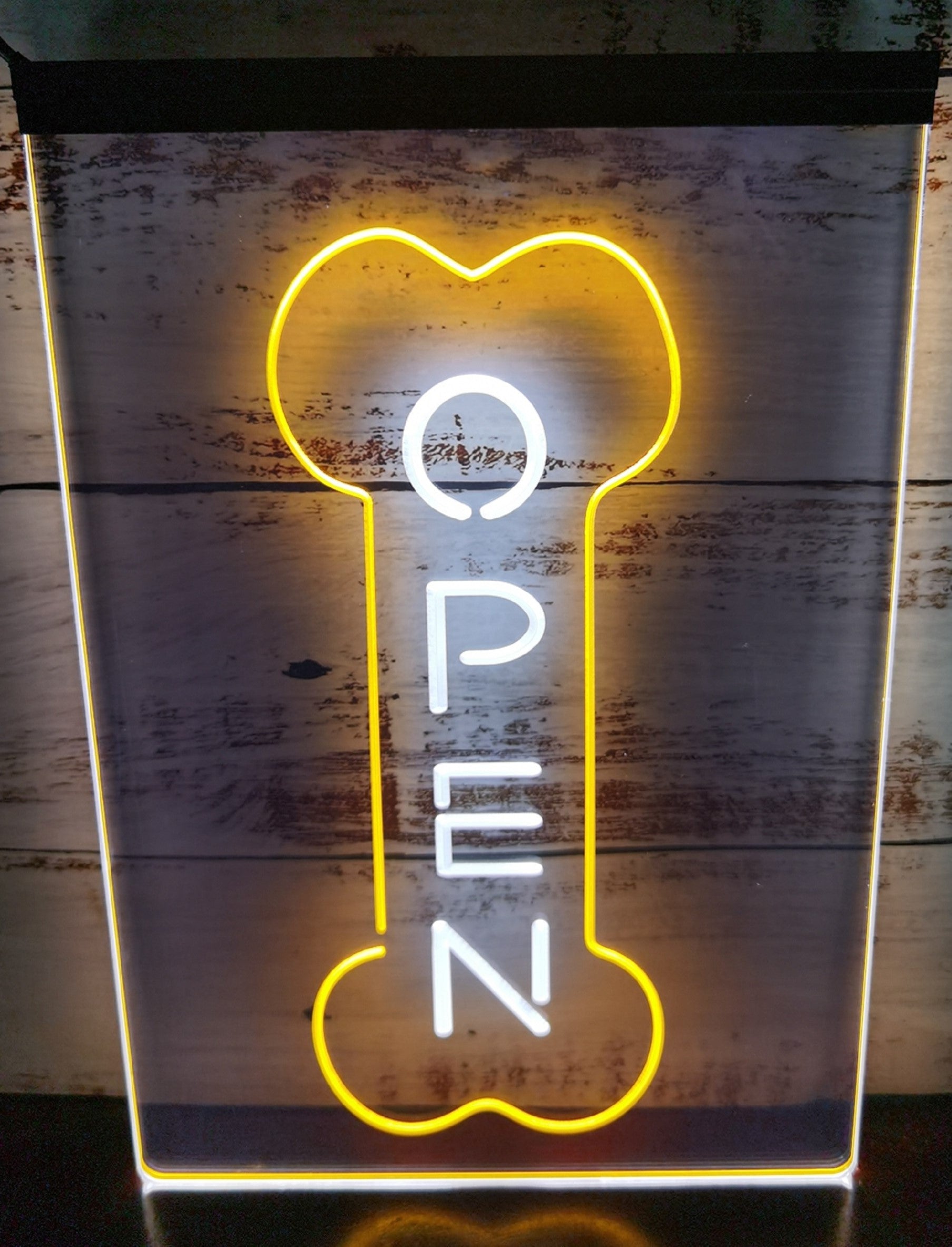 Open Dog Grooming Led Neon Sign Dual Color Pet Dog Grooming Shop Decor