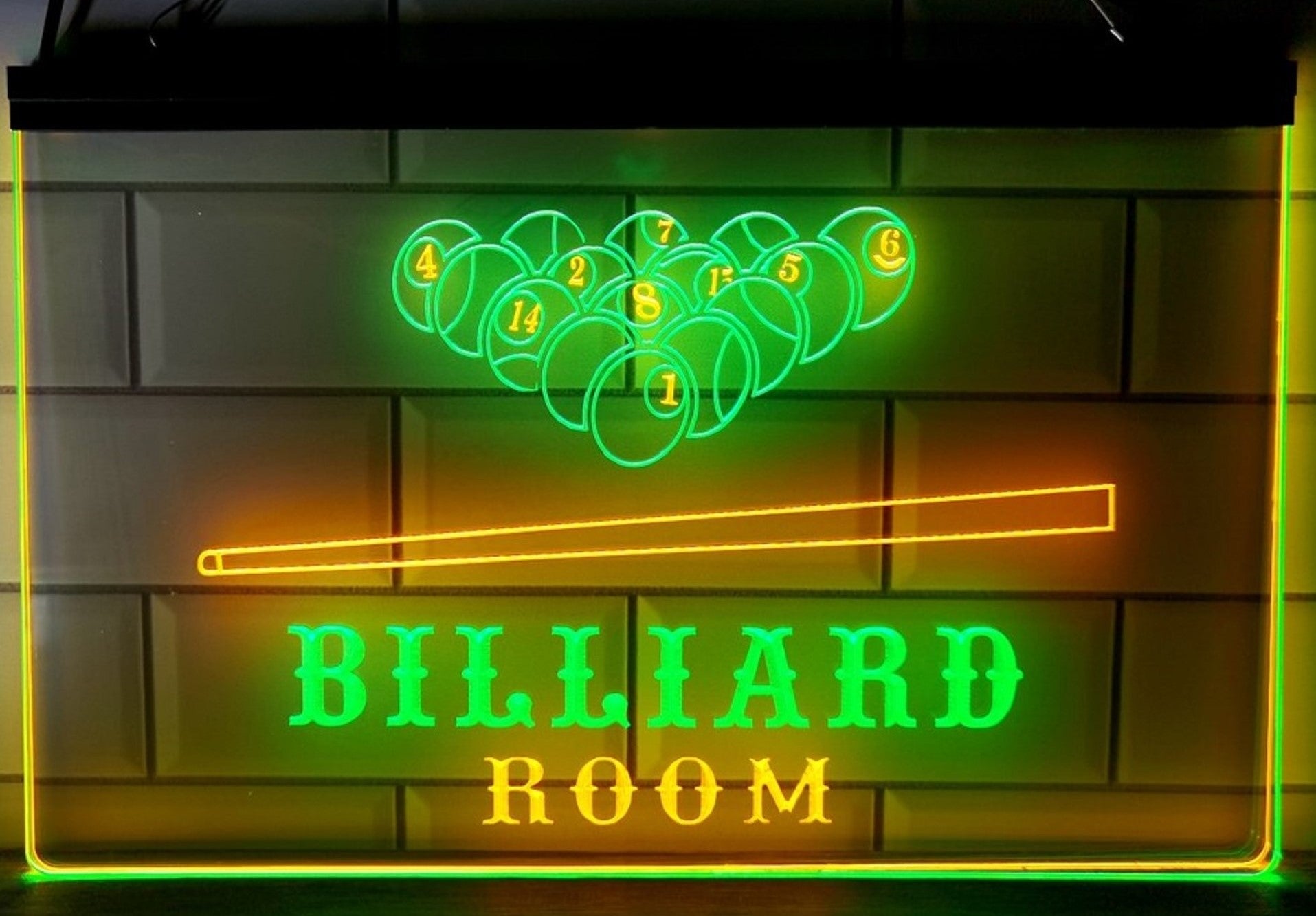 Billiard Room Led Neon Sign Dual Color Home Pool Room Billiards Hall Decor