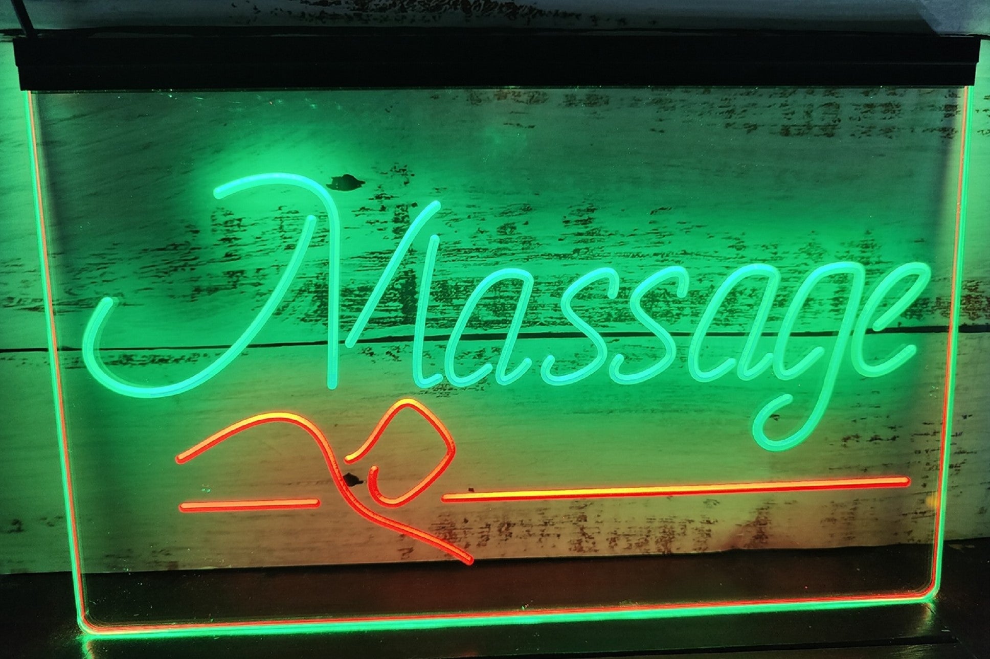 Massage Spa Led Neon Sign Dual Color Spa Massage Shop Salon Decor