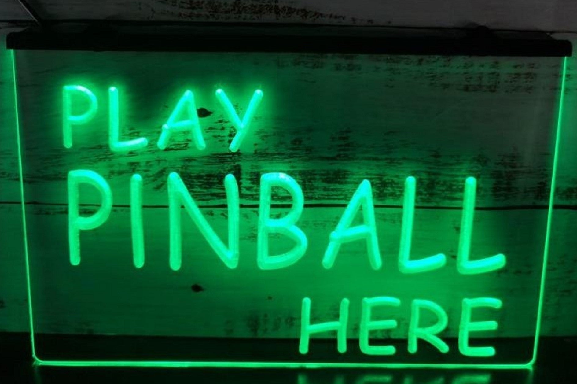 Play Pinball Here Led Neon Sign Arcade Pinball Shop Decor