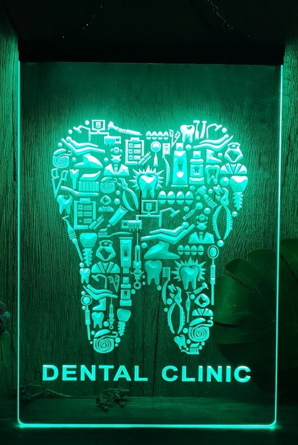 Dental Clinic Led Neon Sign Dentist Clinic Decor Wall Hanging Desktop