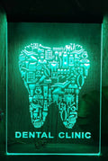 Dental Clinic Led Neon Sign Dentist Clinic Decor Wall Hanging Desktop