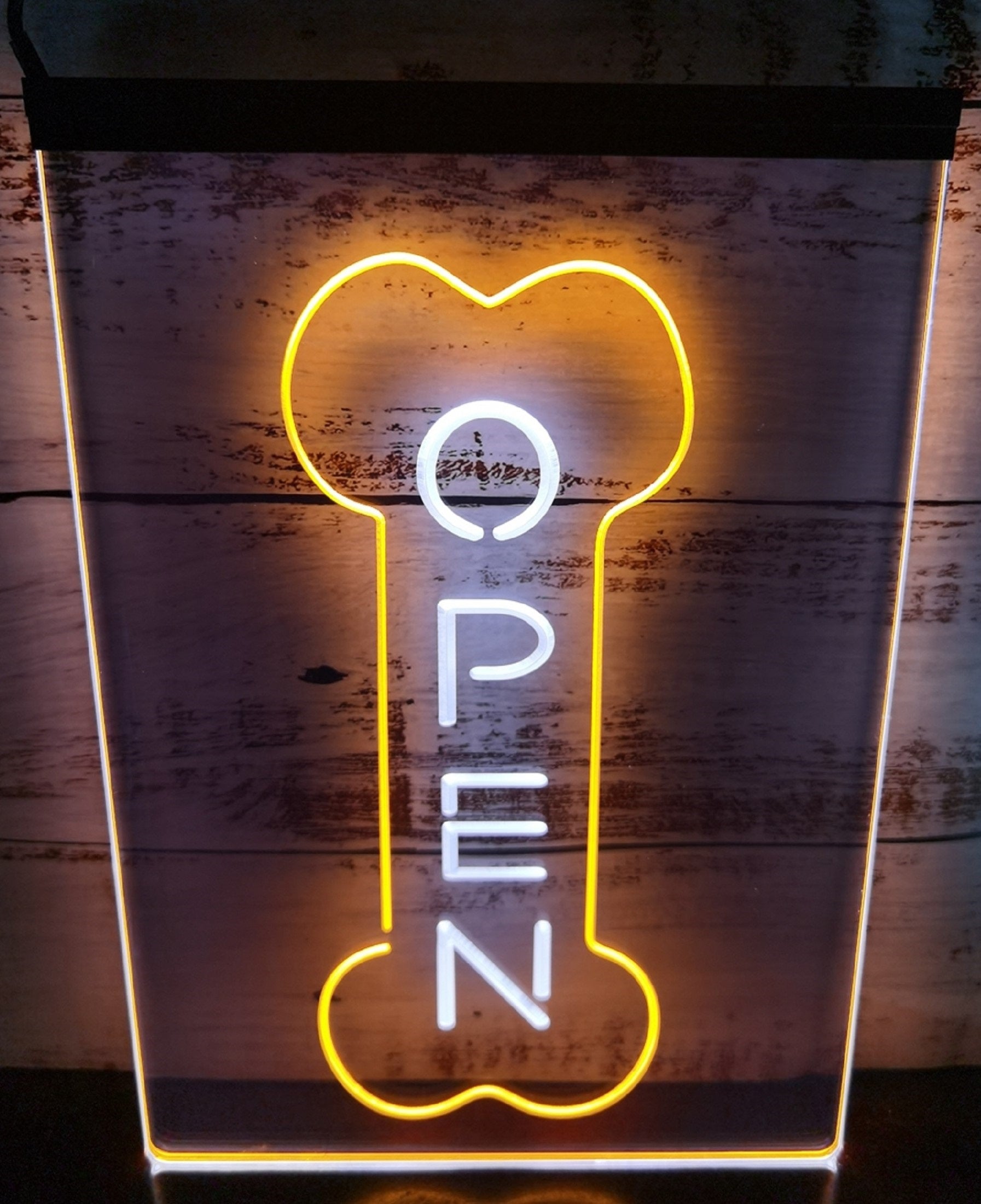 Open Dog Grooming Led Neon Sign Dual Color Pet Dog Grooming Shop Decor