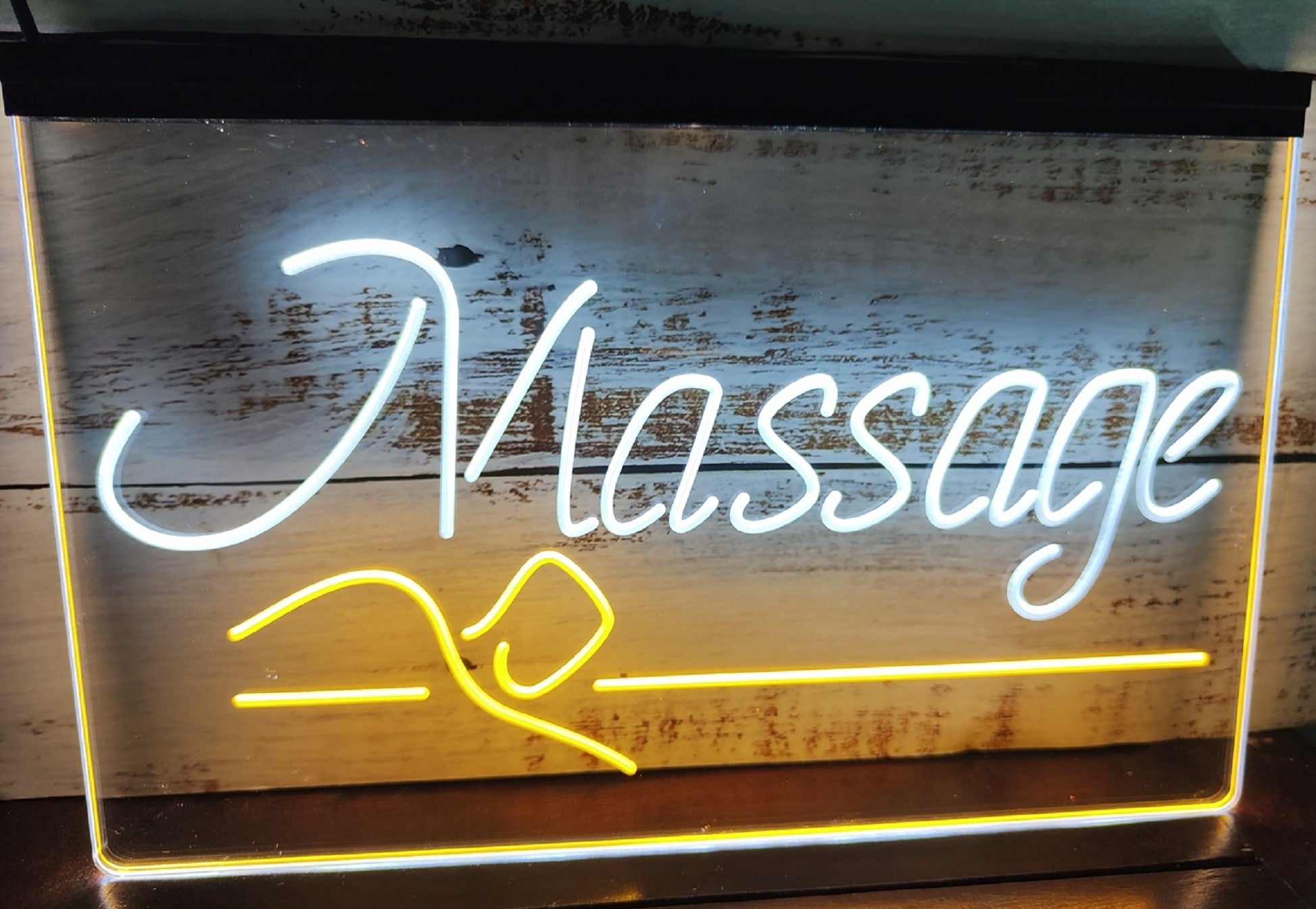 Massage Spa Led Neon Sign Dual Color Spa Massage Shop Salon Decor