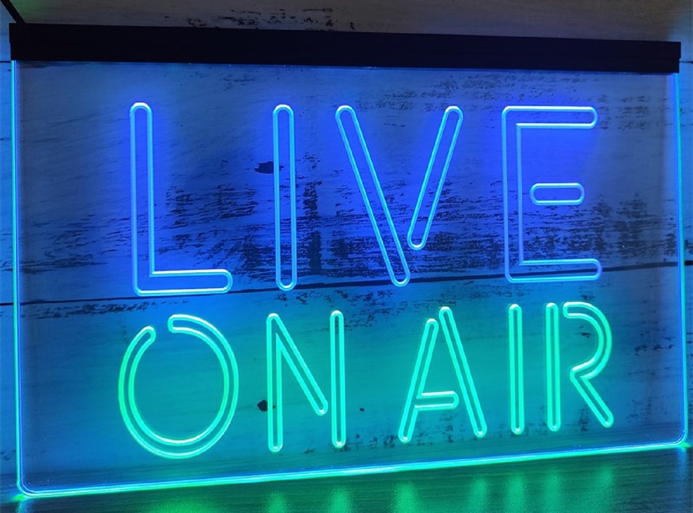 Live On Air Led Neon Sign Dual Color Home Radio TV Studio Music Studio Decor