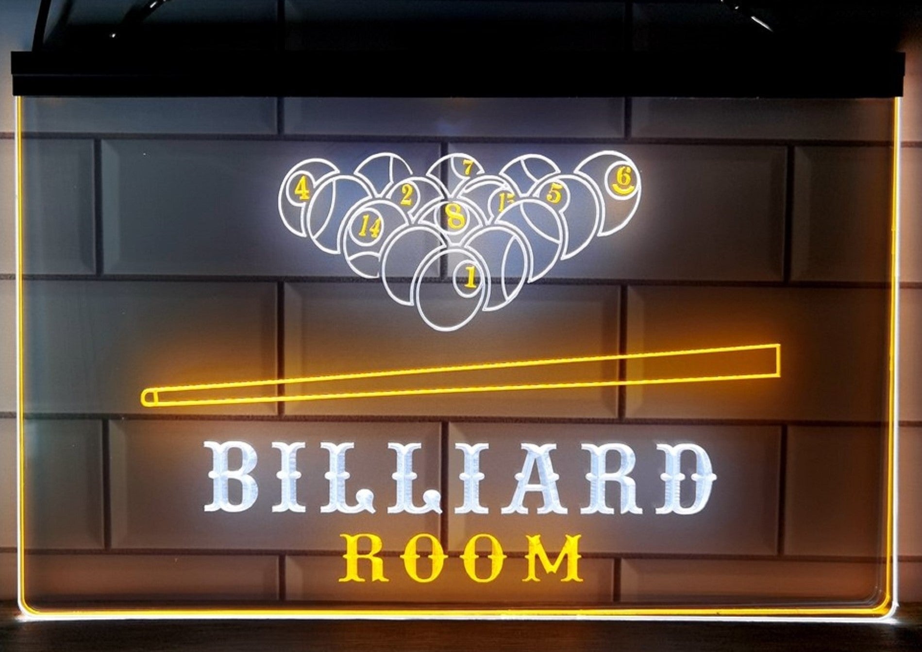Billiard Room Led Neon Sign Dual Color Home Pool Room Billiards Hall Decor
