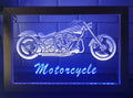 Motorcycle Led Neon Sign Framed Home Garage Motorcycle Dealer Repair Shop Decor
