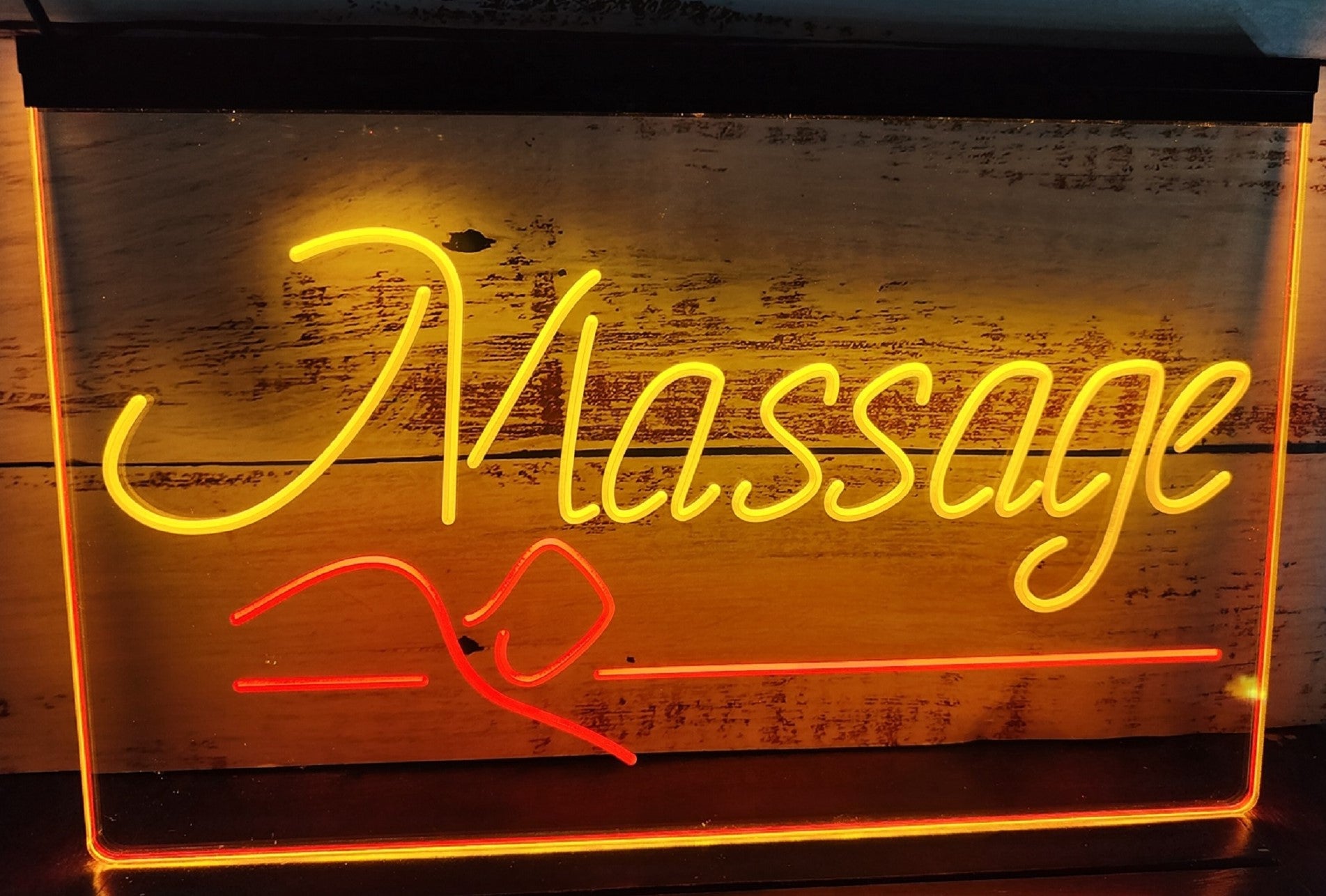 Massage Spa Led Neon Sign Dual Color Spa Massage Shop Salon Decor