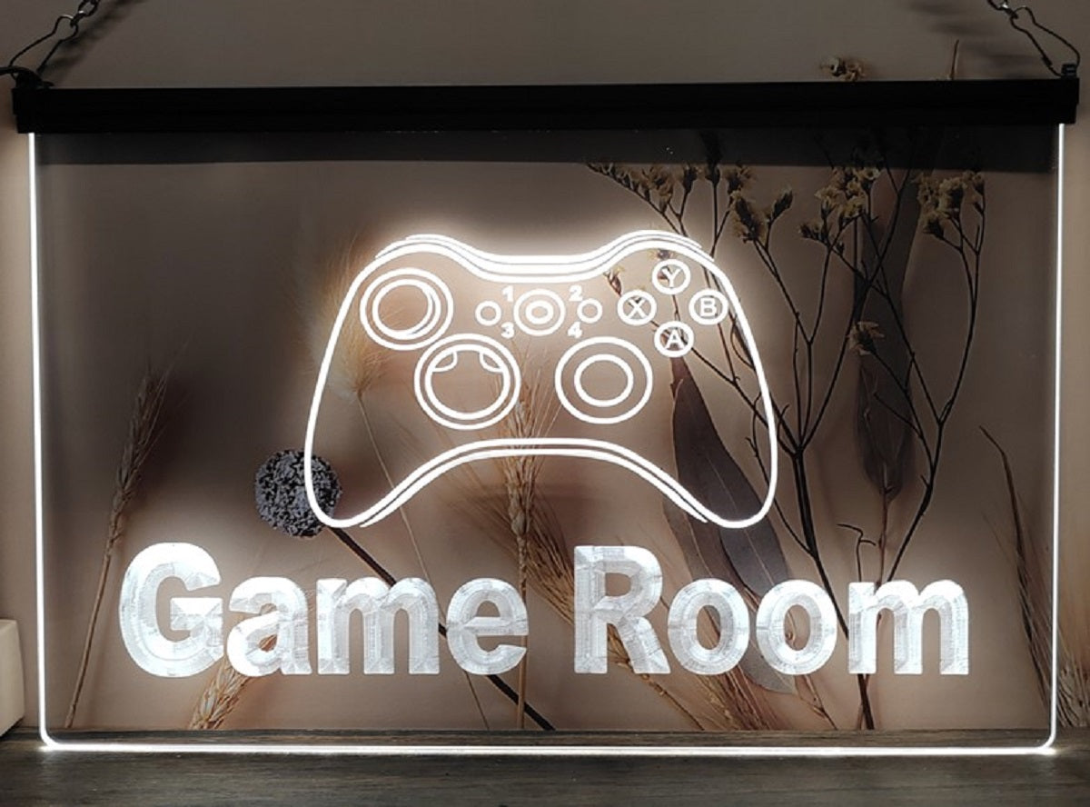 Game Room Controller Led Neon Sign Home Game Room Arcade Pinball Game Shop Decor