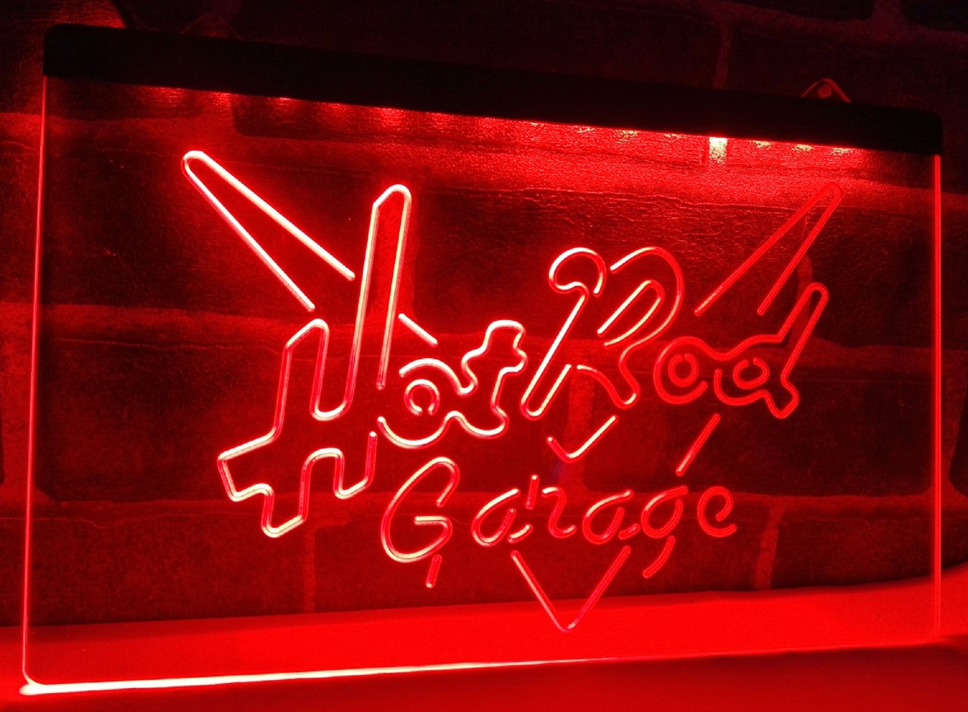 Hot Rod Garage Led Neon Sign Home Theatre Room Movie Studio Decor
