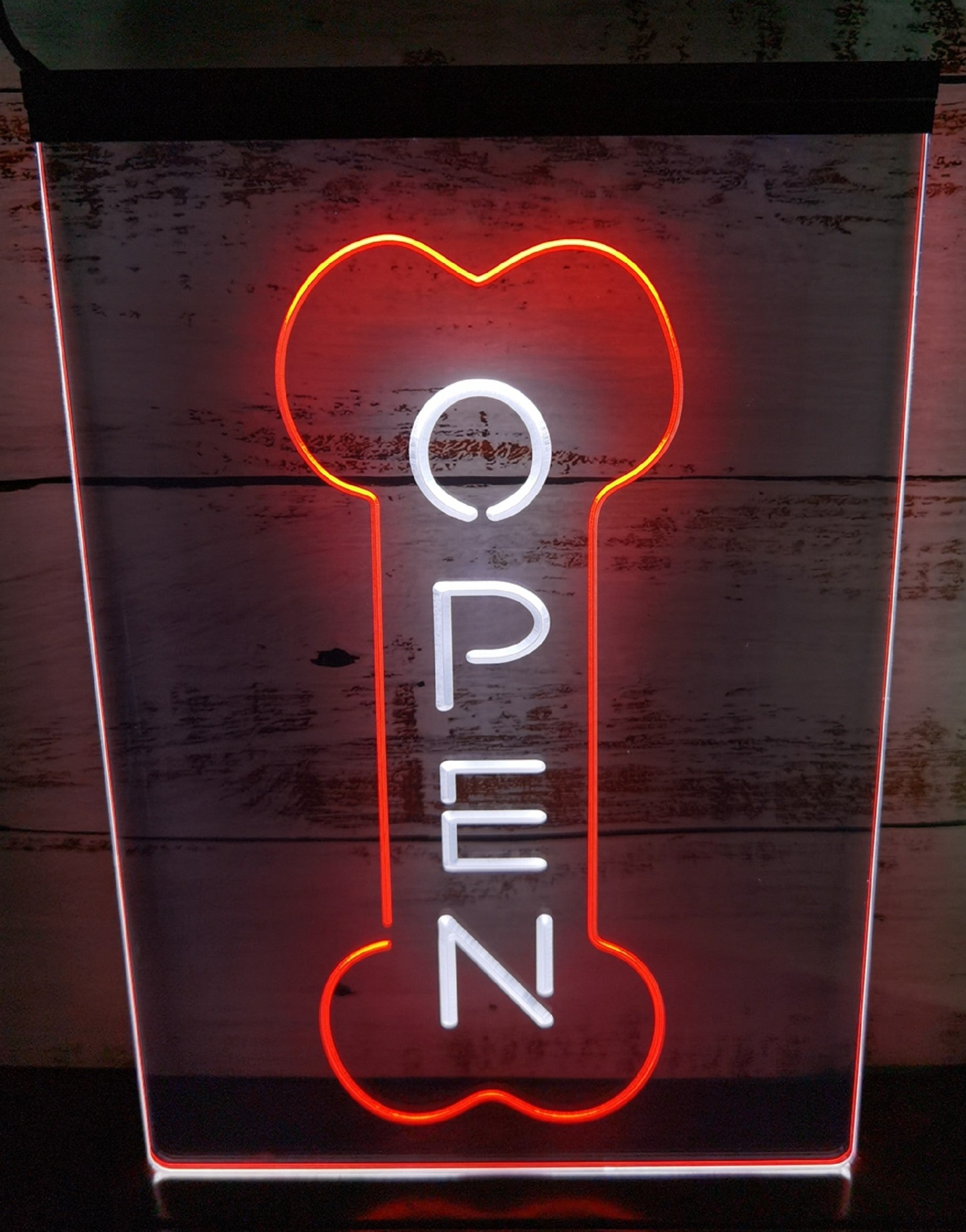 Open Dog Grooming Led Neon Sign Dual Color Pet Dog Grooming Shop Decor