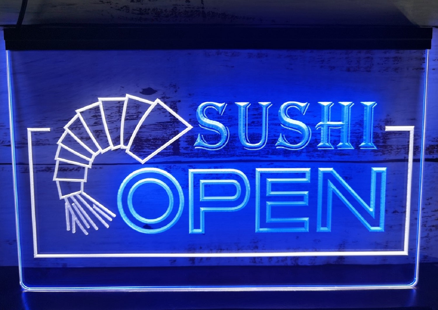 Sushi Open Led Neon Sign Dual Color Sushi Japanese Restaurant Decor
