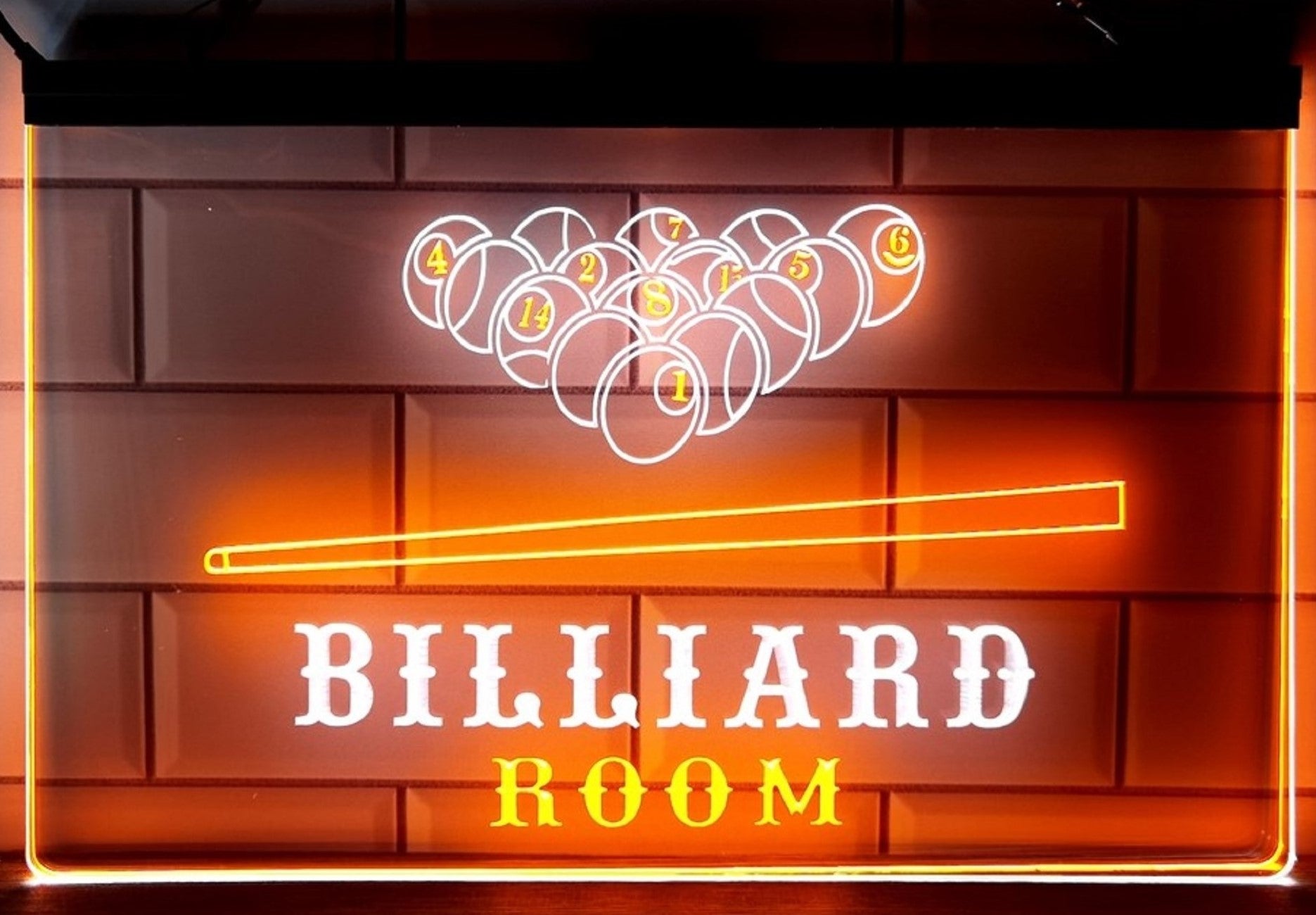 Billiard Room Led Neon Sign Dual Color Home Pool Room Billiards Hall Decor