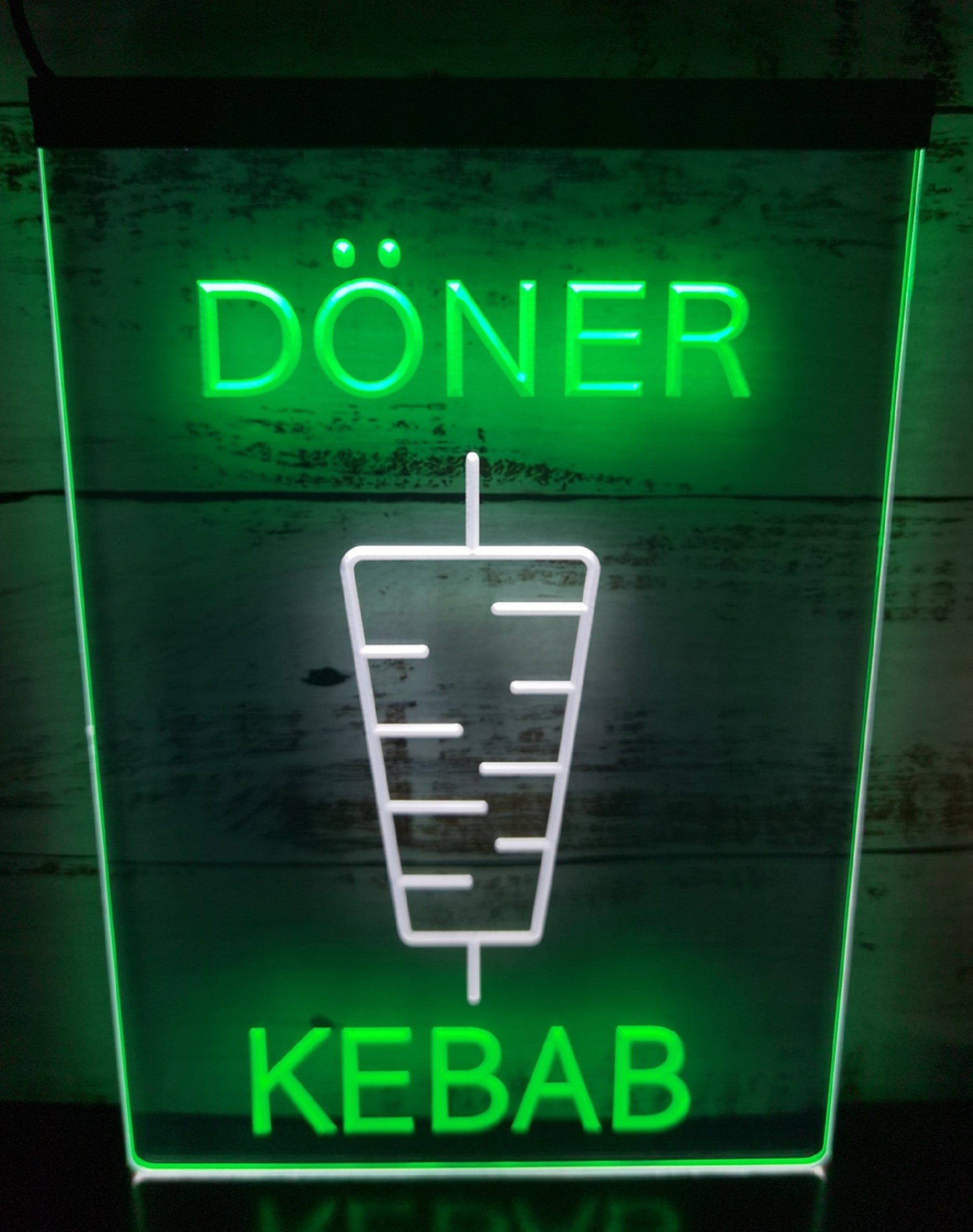 Doner Kebab Led Neon Sign Dual Color Kebab Turkish Lebanese Restaurant Decor