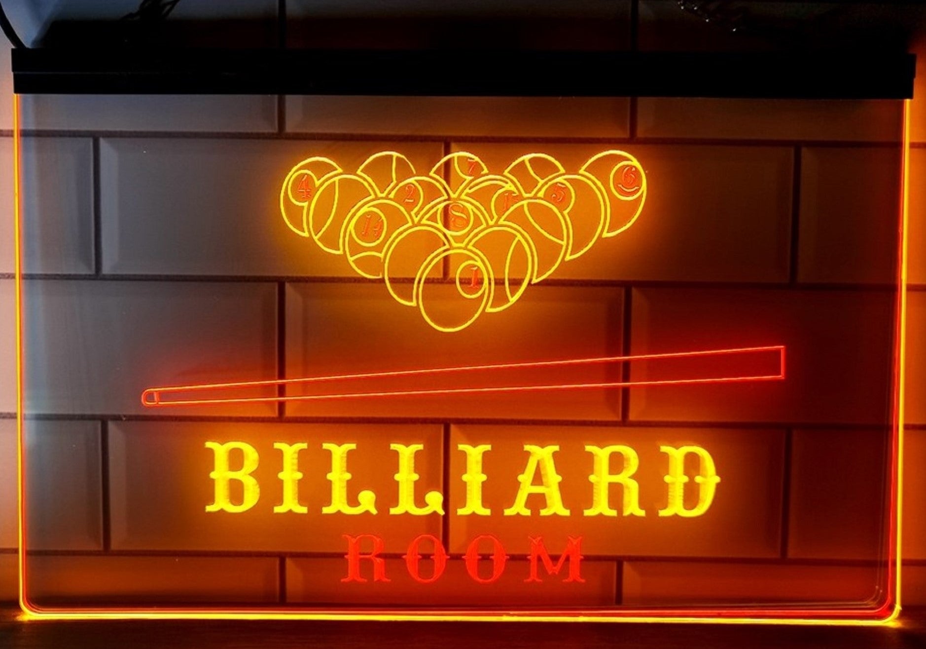 Billiard Room Led Neon Sign Dual Color Home Pool Room Billiards Hall Decor