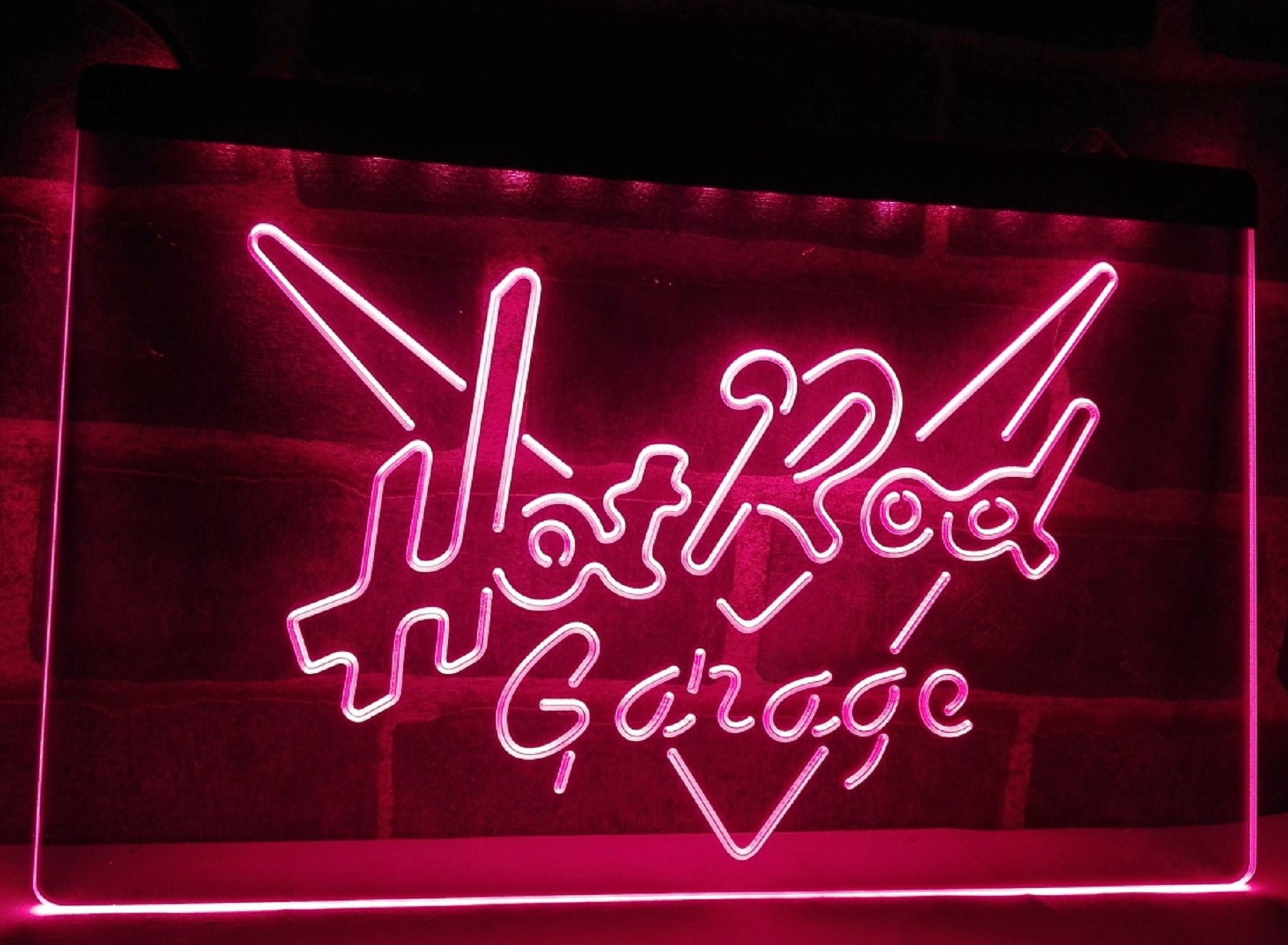 Hot Rod Garage Led Neon Sign Home Theatre Room Movie Studio Decor