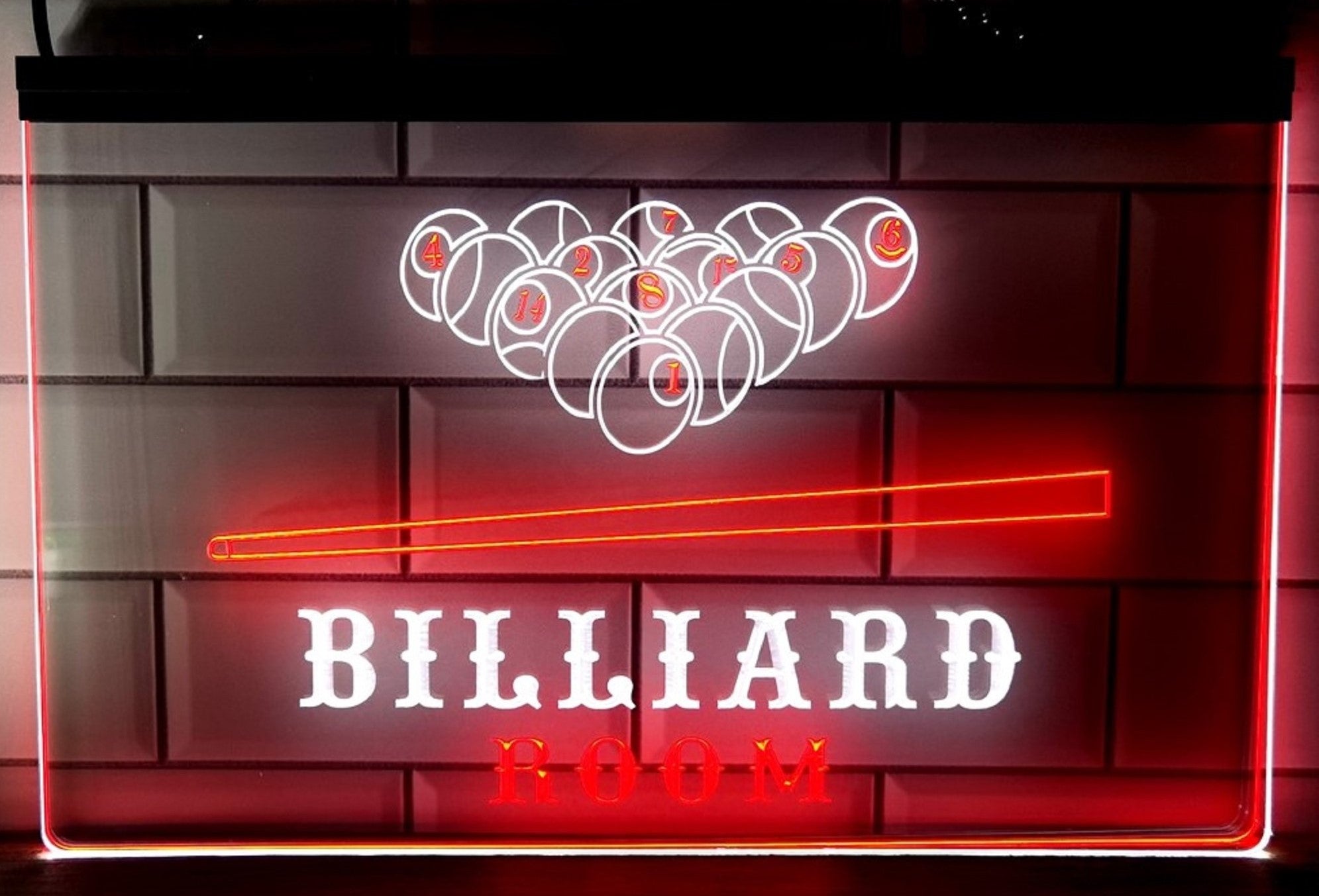 Billiard Room Led Neon Sign Dual Color Home Pool Room Billiards Hall Decor