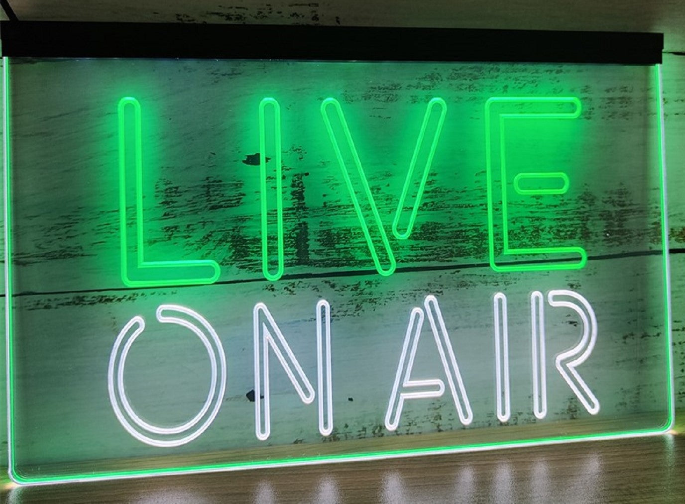 Live On Air Led Neon Sign Dual Color Home Radio TV Studio Music Studio Decor