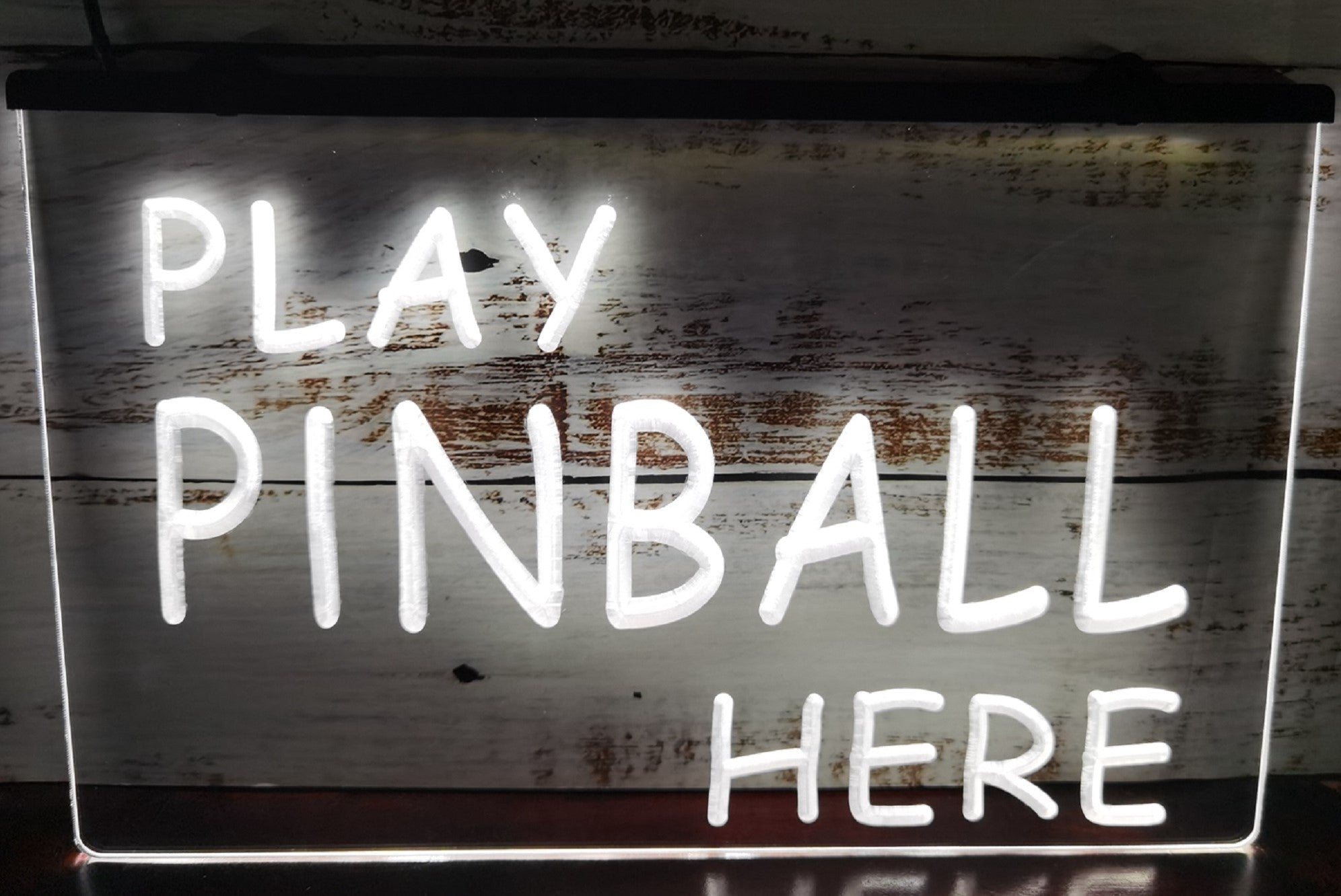 Play Pinball Here Led Neon Sign Arcade Pinball Shop Decor
