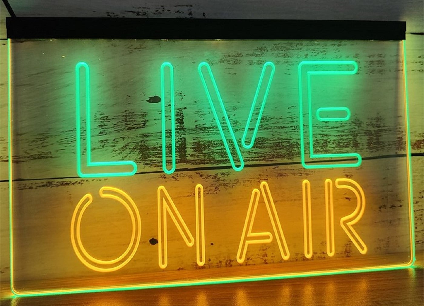 Live On Air Led Neon Sign Dual Color Home Radio TV Studio Music Studio Decor