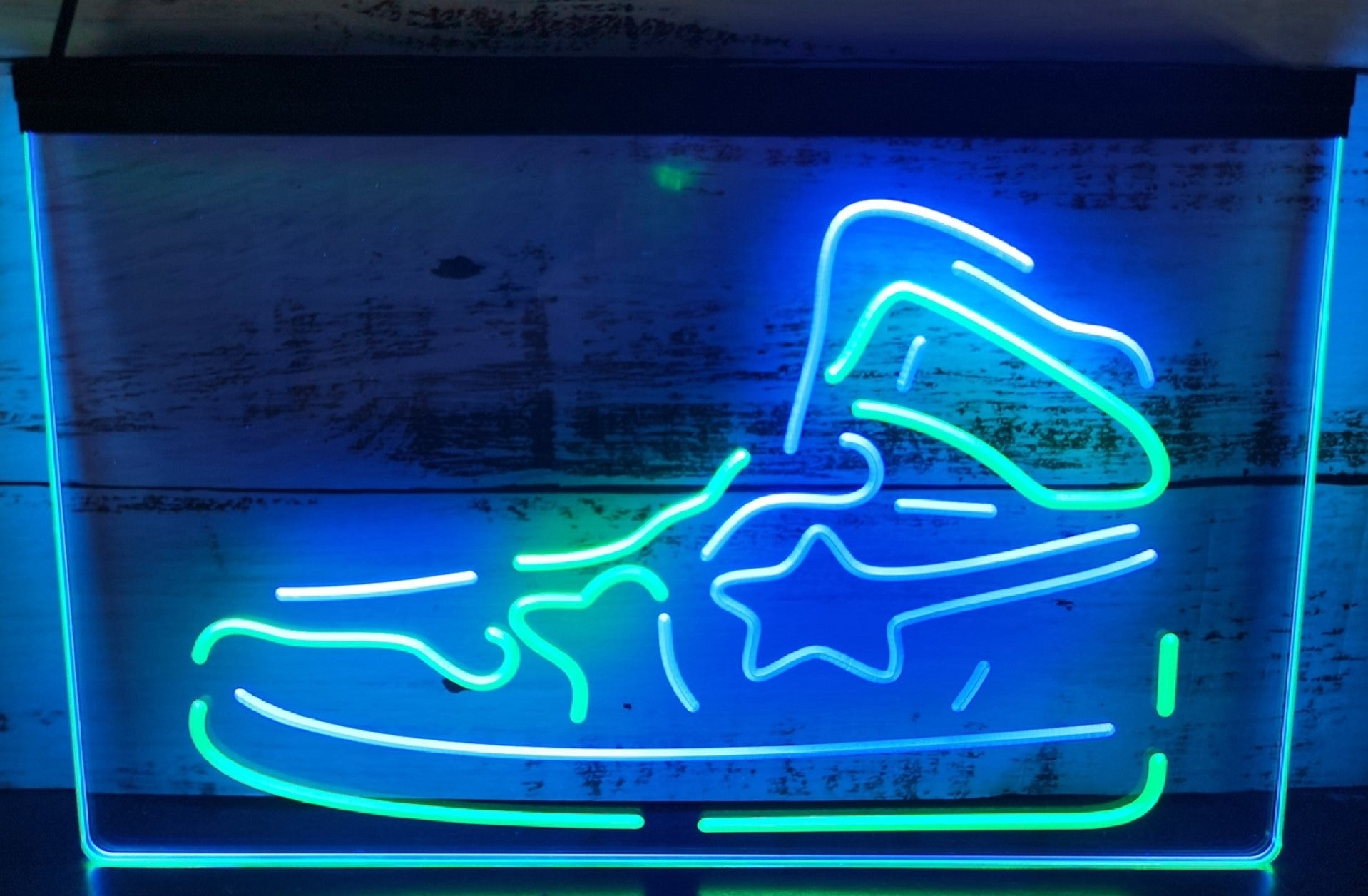 Sneaker Led Neon Sign Dual Color Shoes Sneakers Sport Shoes Store Decor