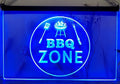 BBQ Zone Led Neon Sign Home Backyard BBQ Kebab Burger Restaurant Decor
