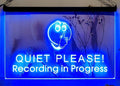 Quiet Please Recording In Progress Led Neon Sign Home Music Room Studio Decor