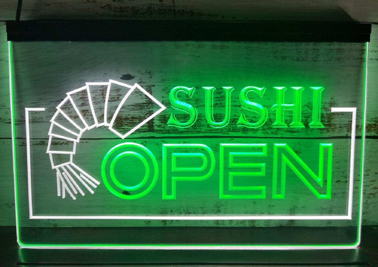 Sushi Open Led Neon Sign Dual Color Sushi Japanese Restaurant Decor
