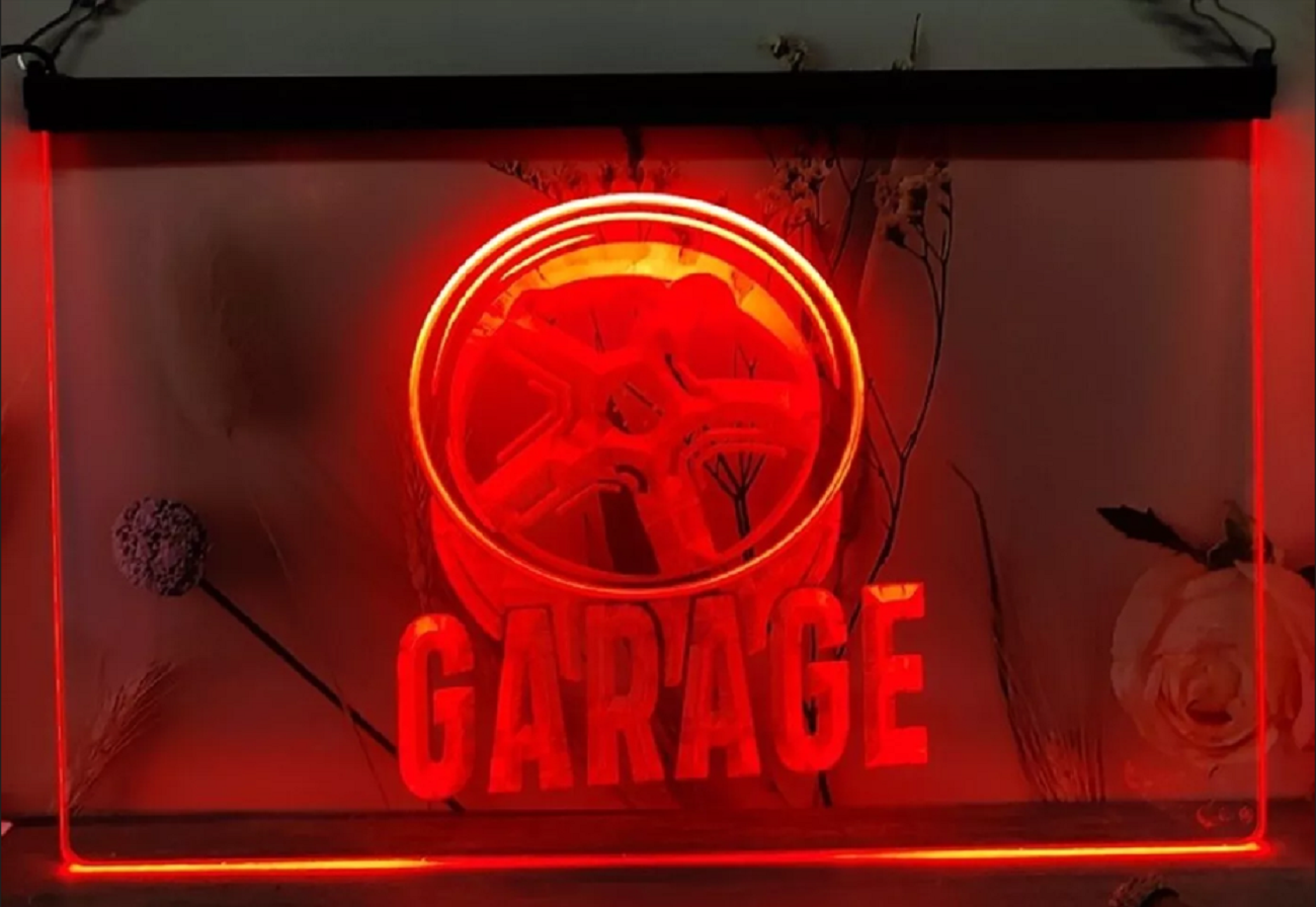 Garage Led Neon Sign Home Garage Auto Car Repair Shop Decor
