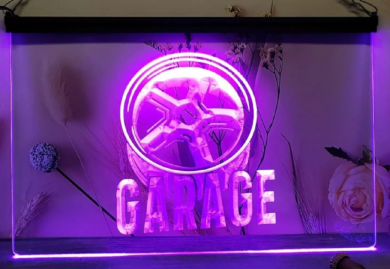 Garage Led Neon Sign Home Garage Auto Car Repair Shop Decor