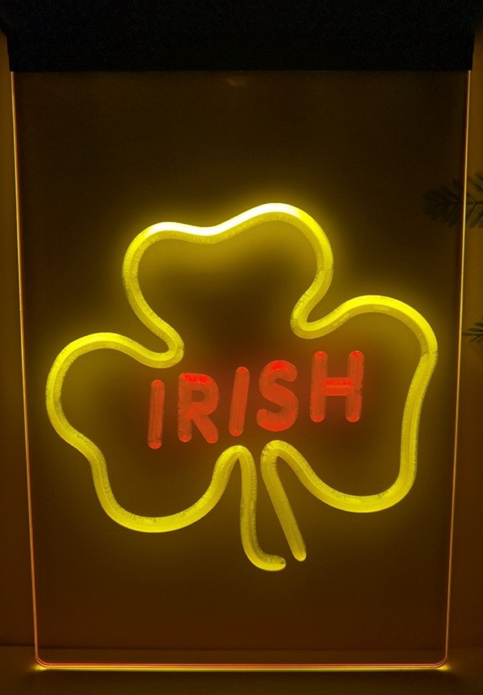 Shamrock Ireland Led Neon Sign Dual Color Wall Hanging Or Desktop Decor