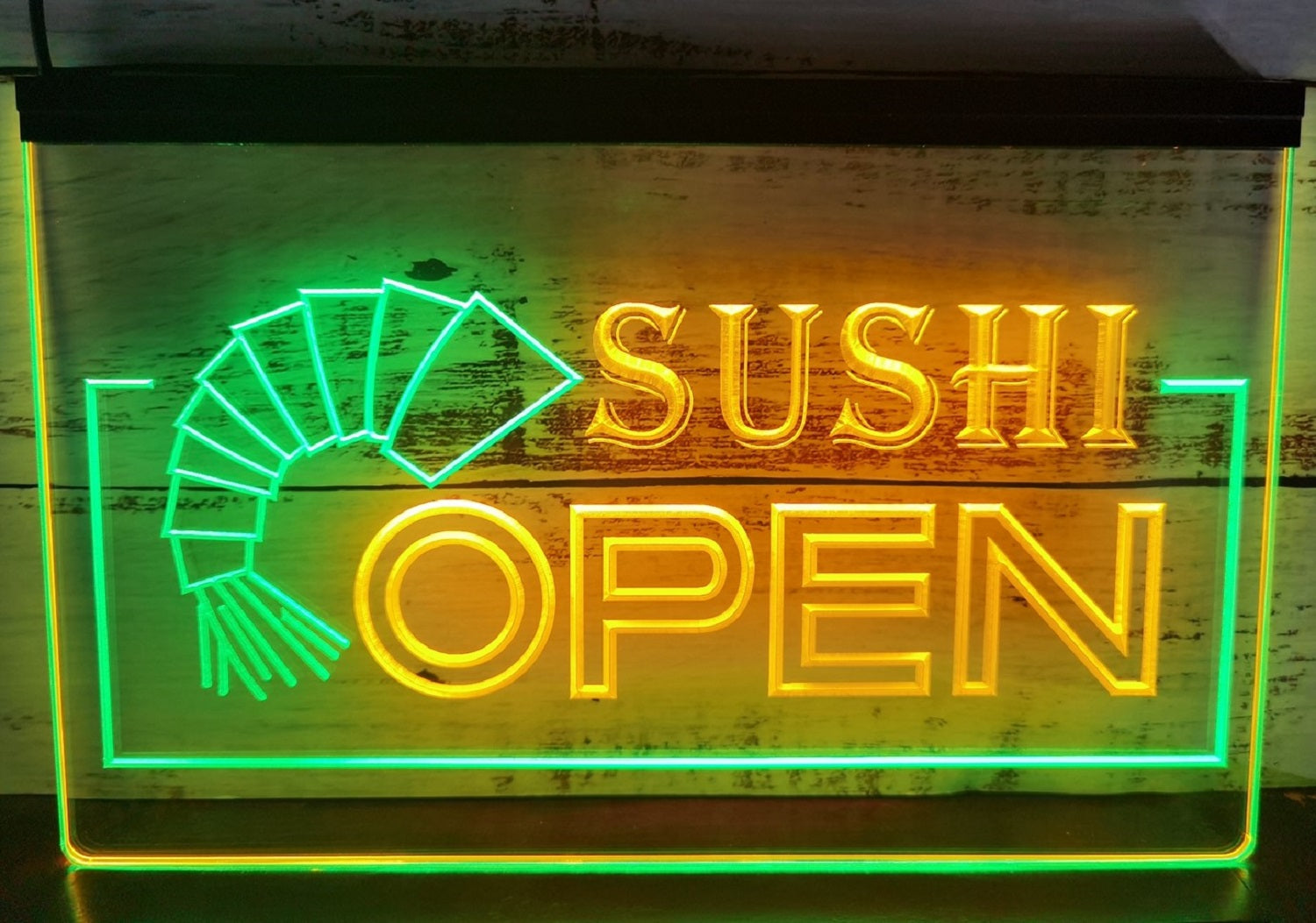 Sushi Open Led Neon Sign Dual Color Sushi Japanese Restaurant Decor