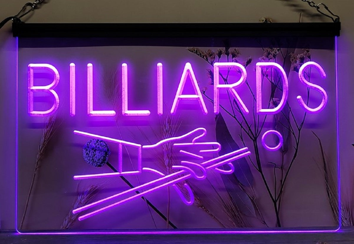 Billiards Led Neon Sign Home Pool Room Billiards Hall Decor