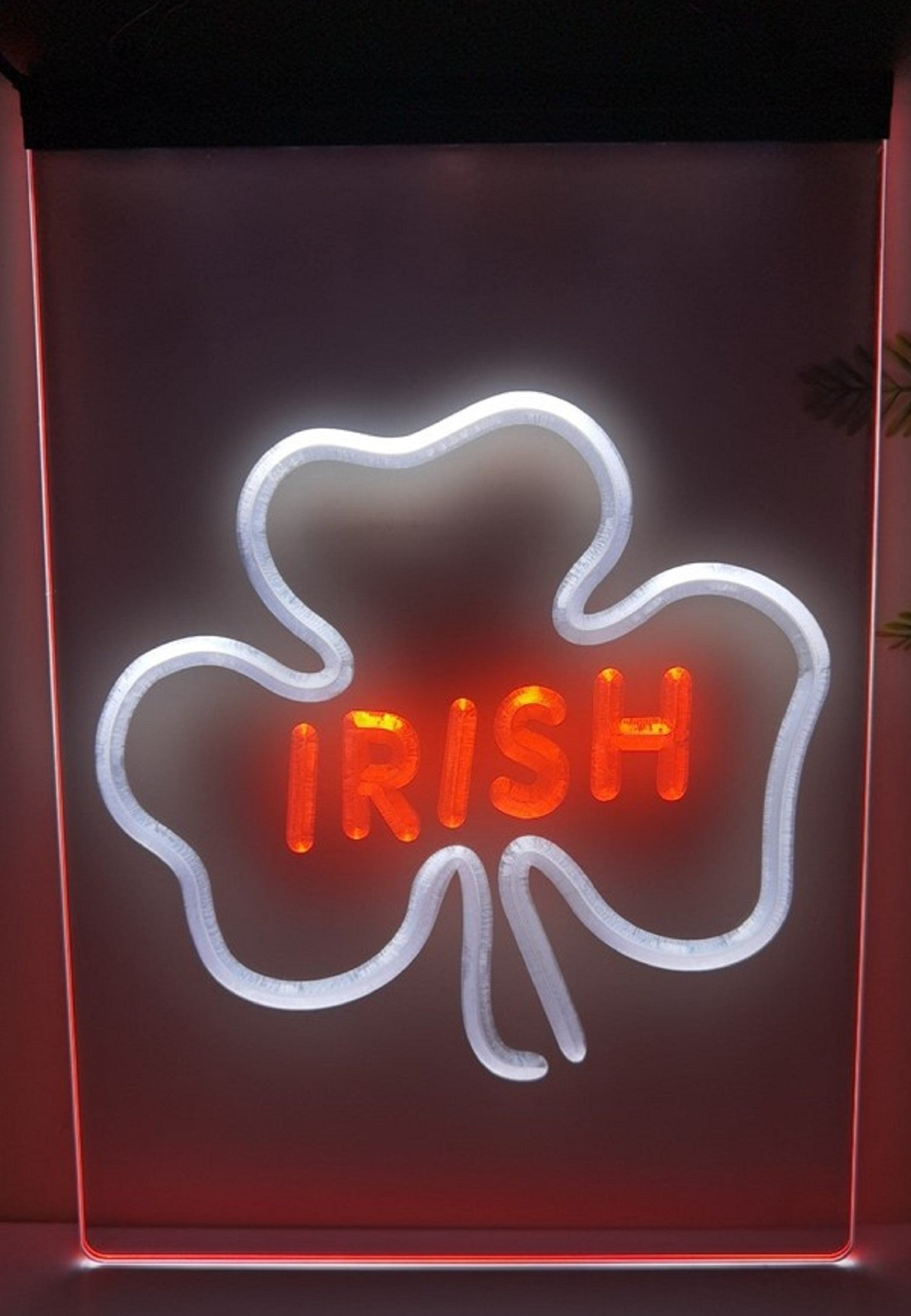 Shamrock Ireland Led Neon Sign Dual Color Wall Hanging Or Desktop Decor
