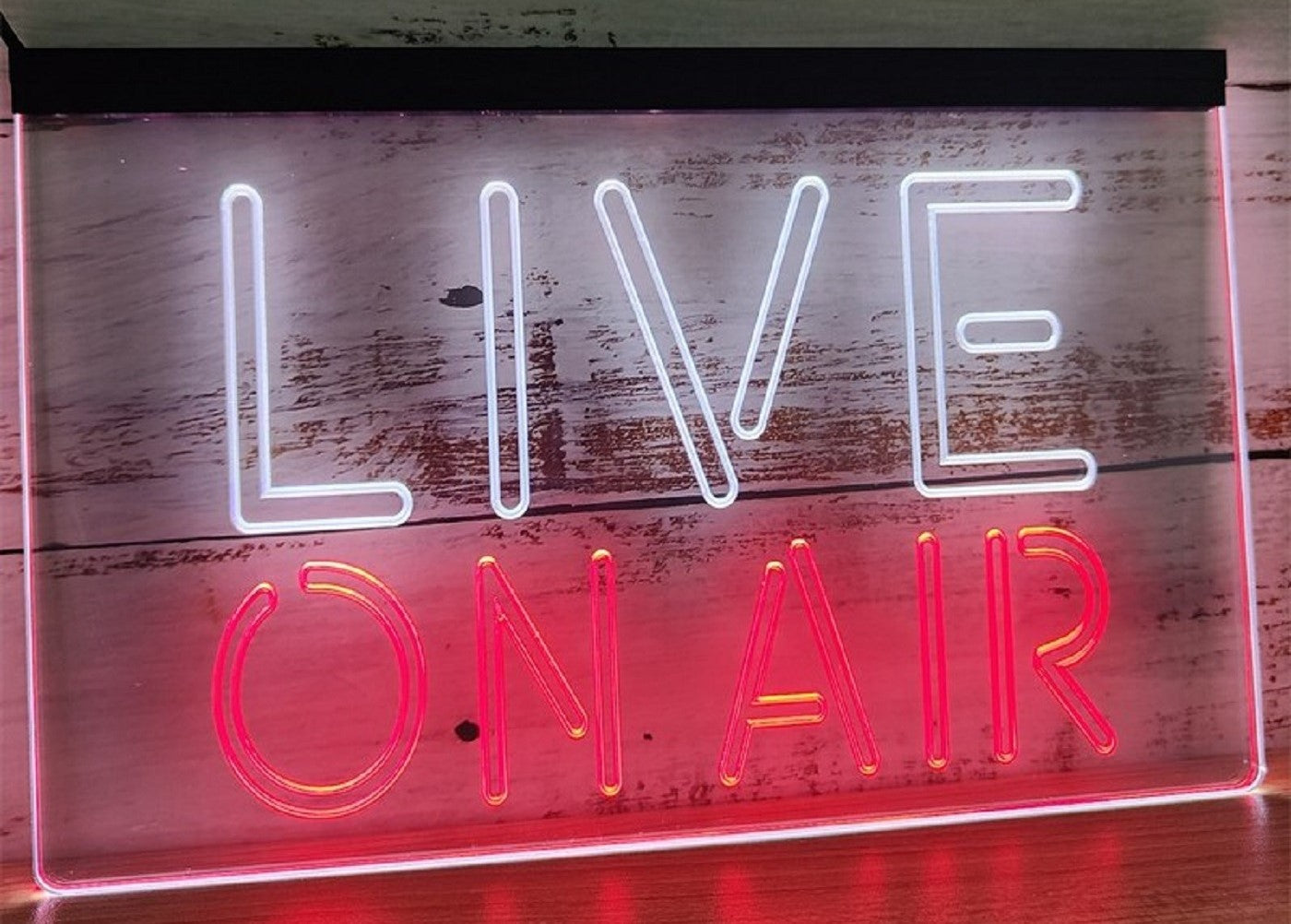 Live On Air Led Neon Sign Dual Color Home Radio TV Studio Music Studio Decor