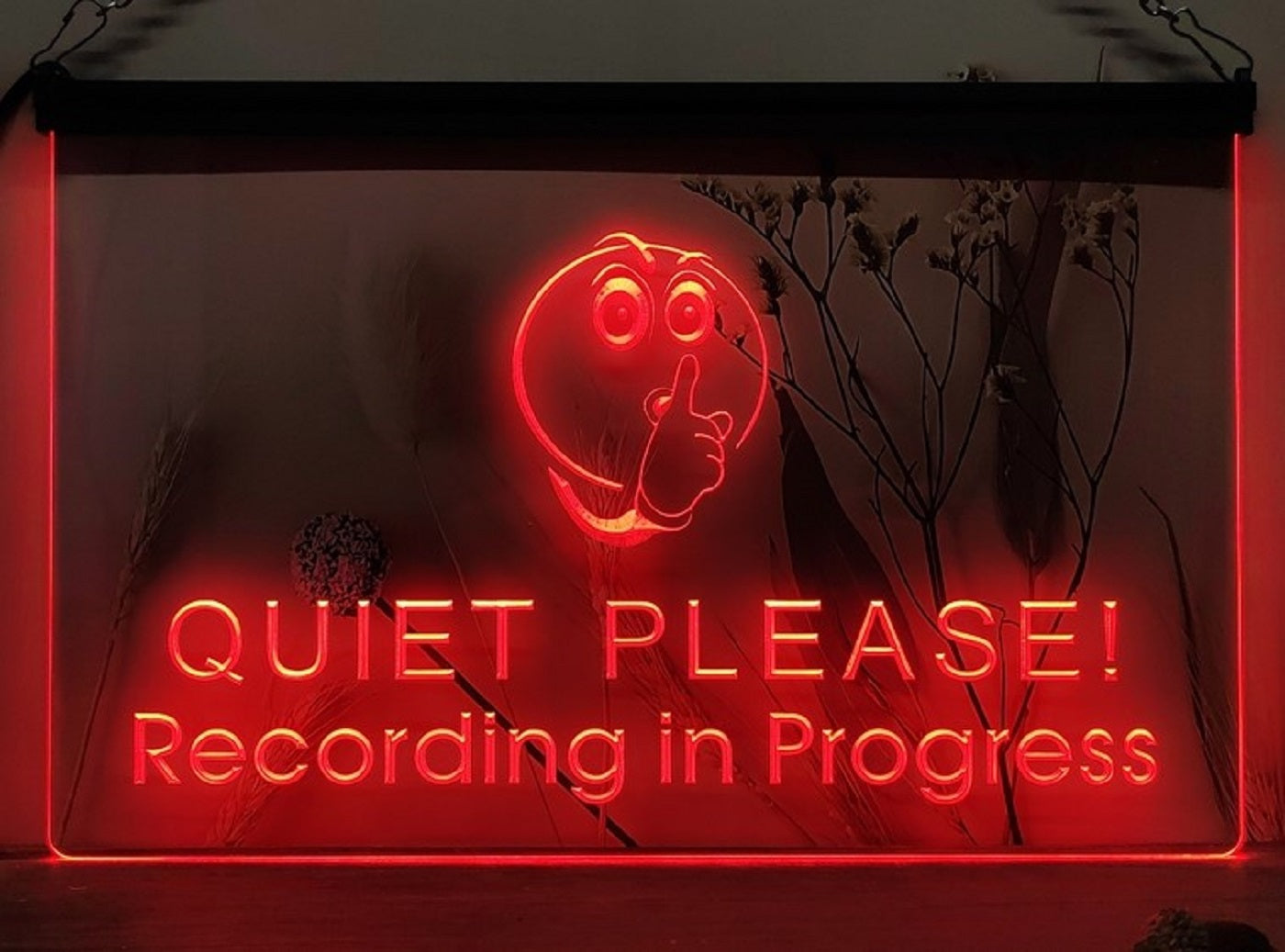 Quiet Please Recording In Progress Led Neon Sign Home Music Room Studio Decor