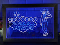 Cowboys Welcome To Fabulous Las vegas Led Neon Sign Framed