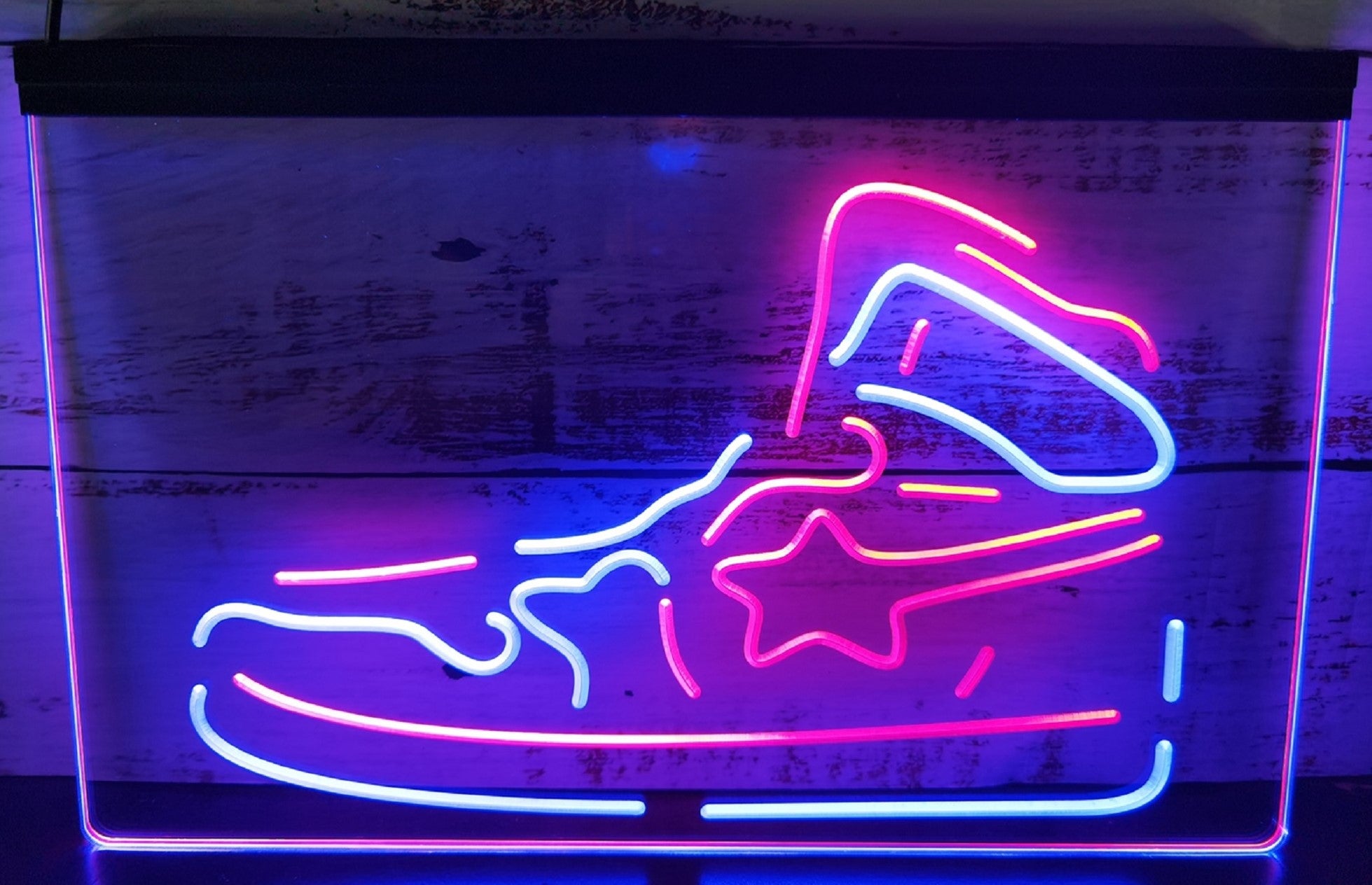 Sneaker Led Neon Sign Dual Color Shoes Sneakers Sport Shoes Store Decor