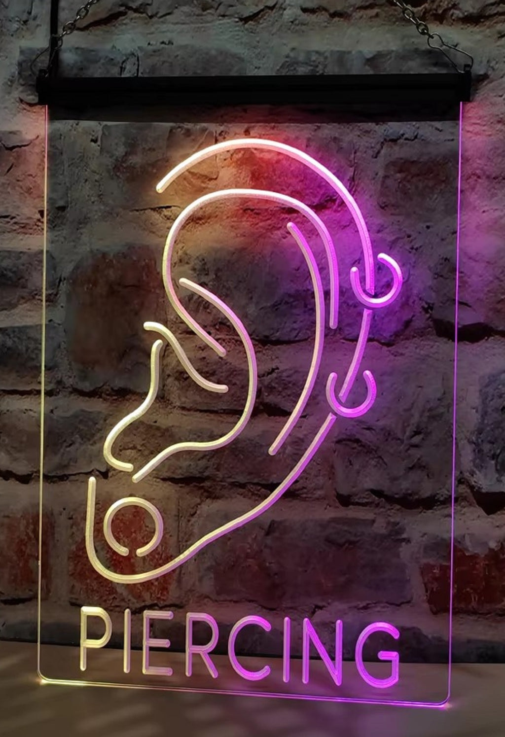 Ear Piercing Led Neon Sign Multi Mode Tattoo Salon Ear Piercing Shop Decor