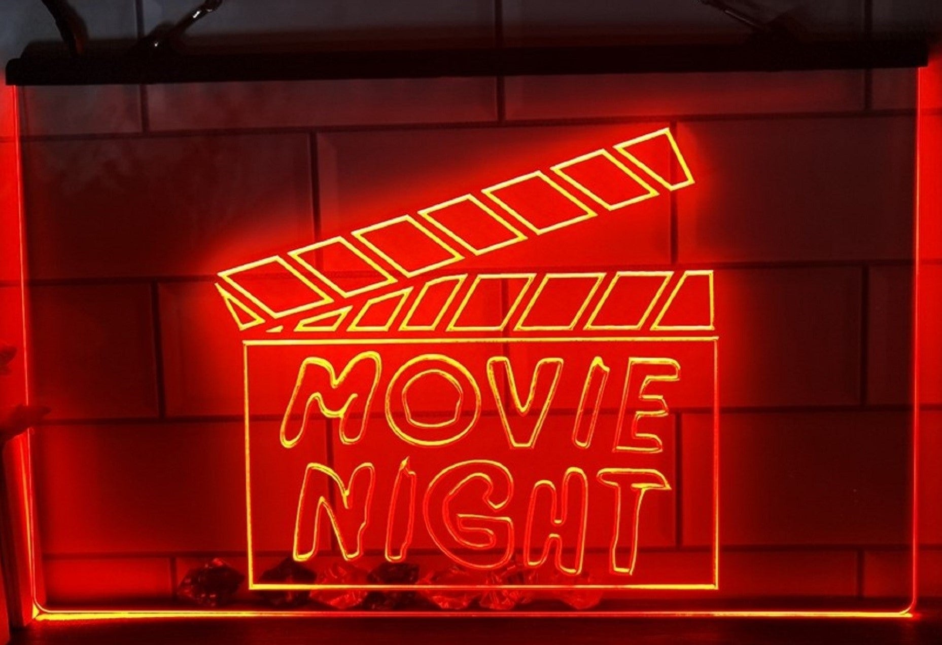 Movie Night Led Neon Sign Studio Cinema Theatre Home Movie Room Decor