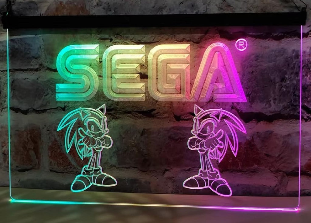 Sega Game Kids Led Neon Sign Multi Mode Home Kids Room Arcade Games Shop Decor
