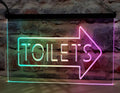 Toilet Arrow Led Neon Sign Multi Mode Store Restaurant Coffee Shop Office Decor