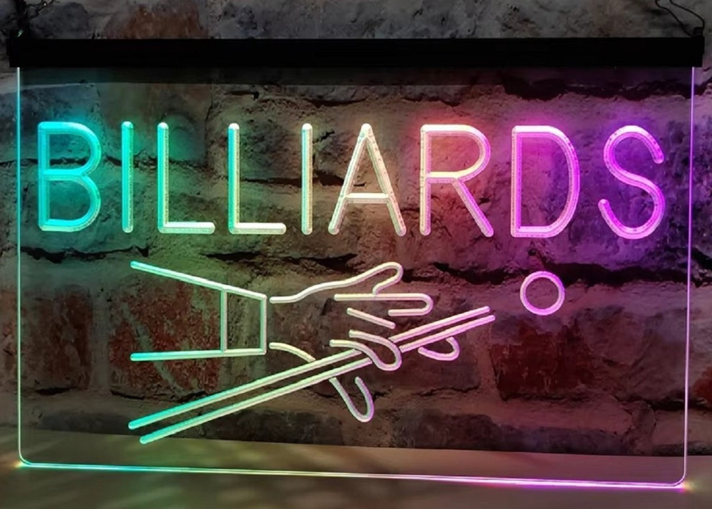 Billiards Led Neon Sign Multi Mode Home Pool Room Billiards Hall Decor