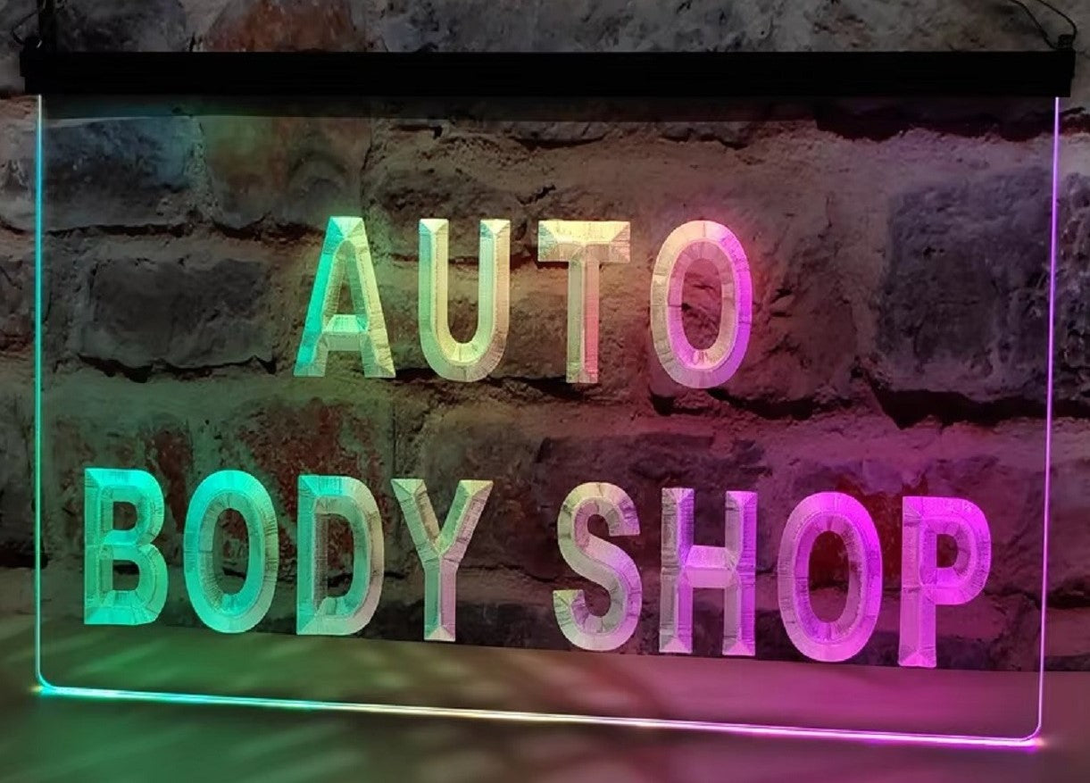 Auto Body Shop Led Neon Sign Multi Mode Car Garage Auto Repair Shop Decor
