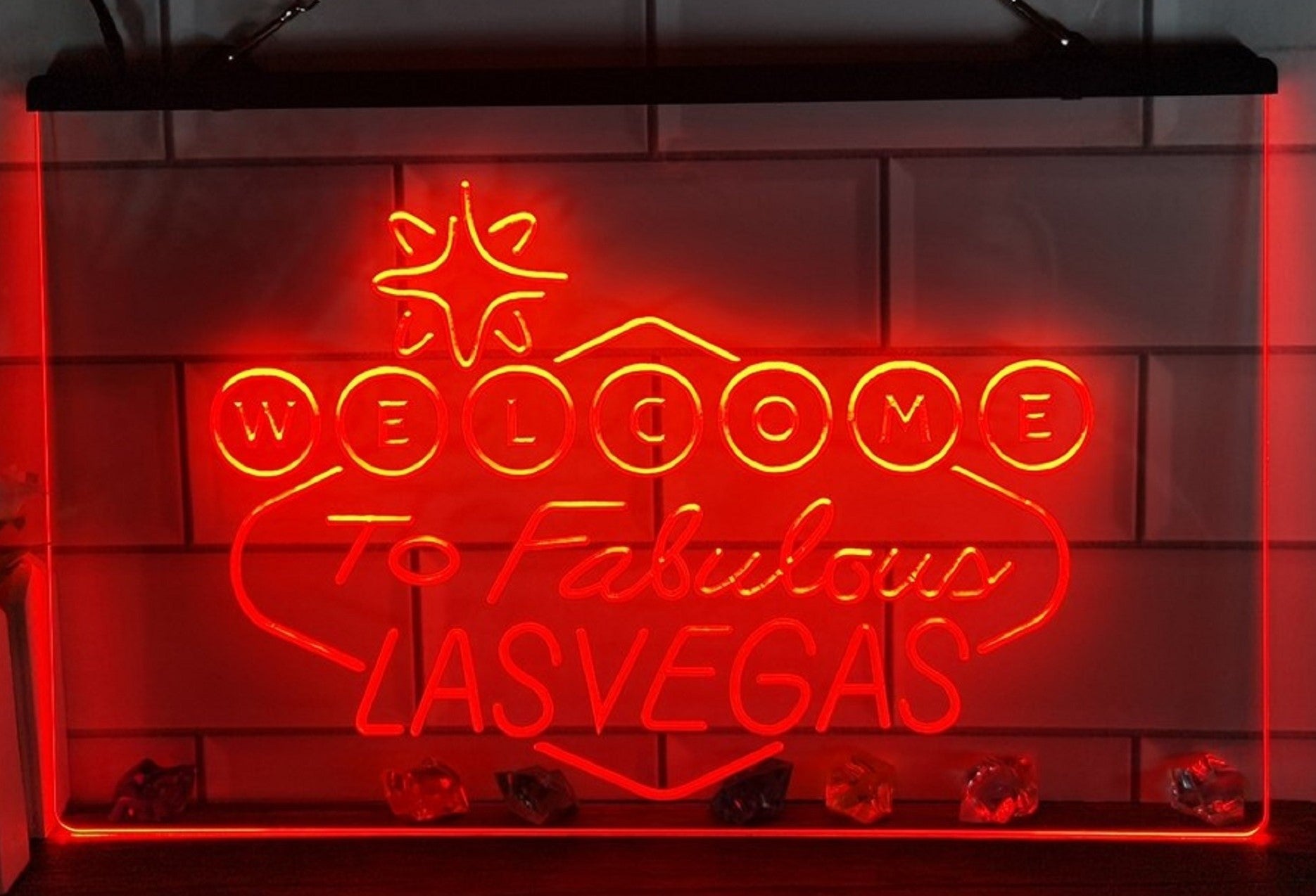 Welcome To Fabulous Las vegas Led Neon Sign Wall Hanging Or Desktop Decor